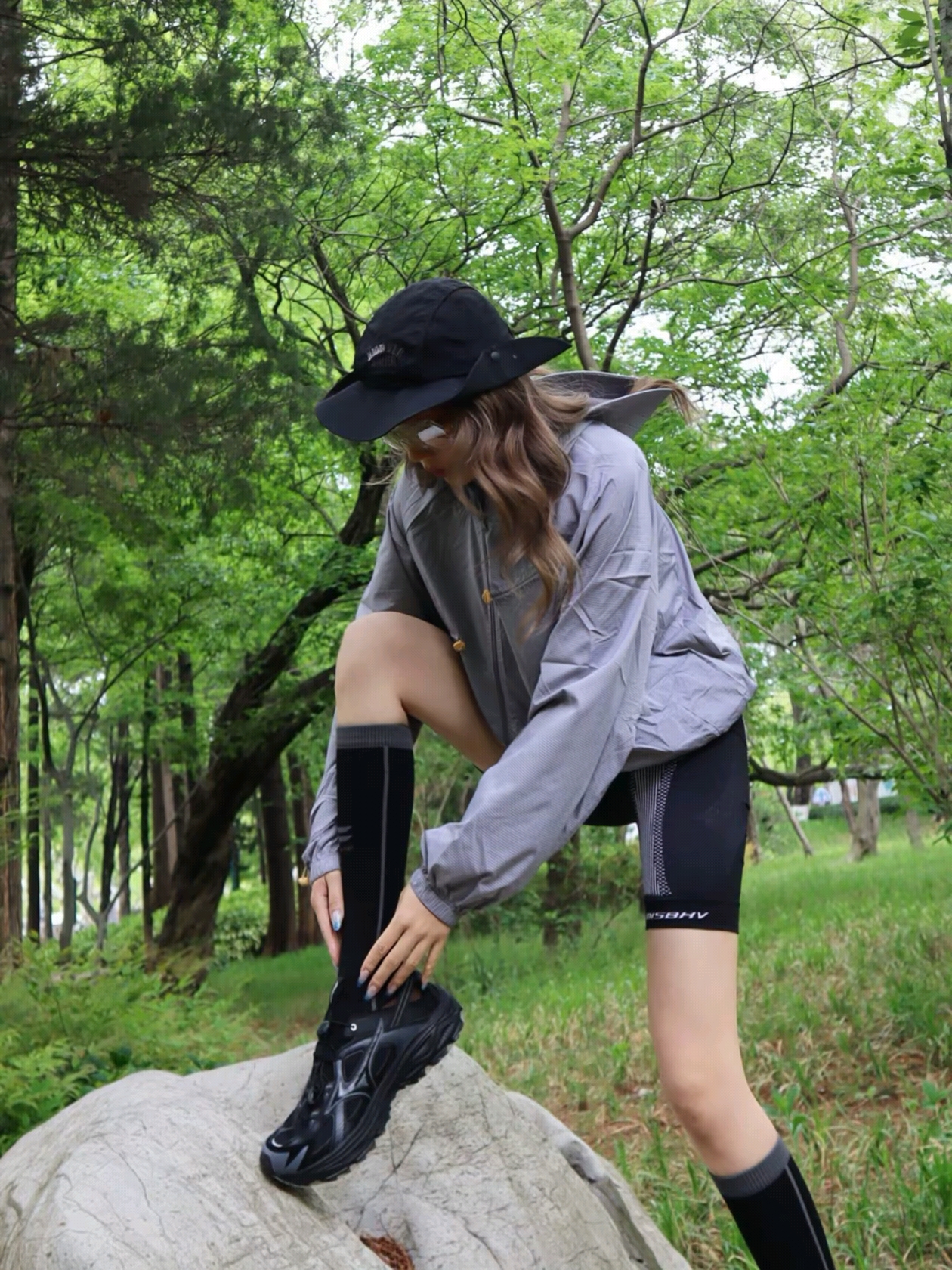 Mizuno Racer Trail SE Black 착용 스타일 - 3