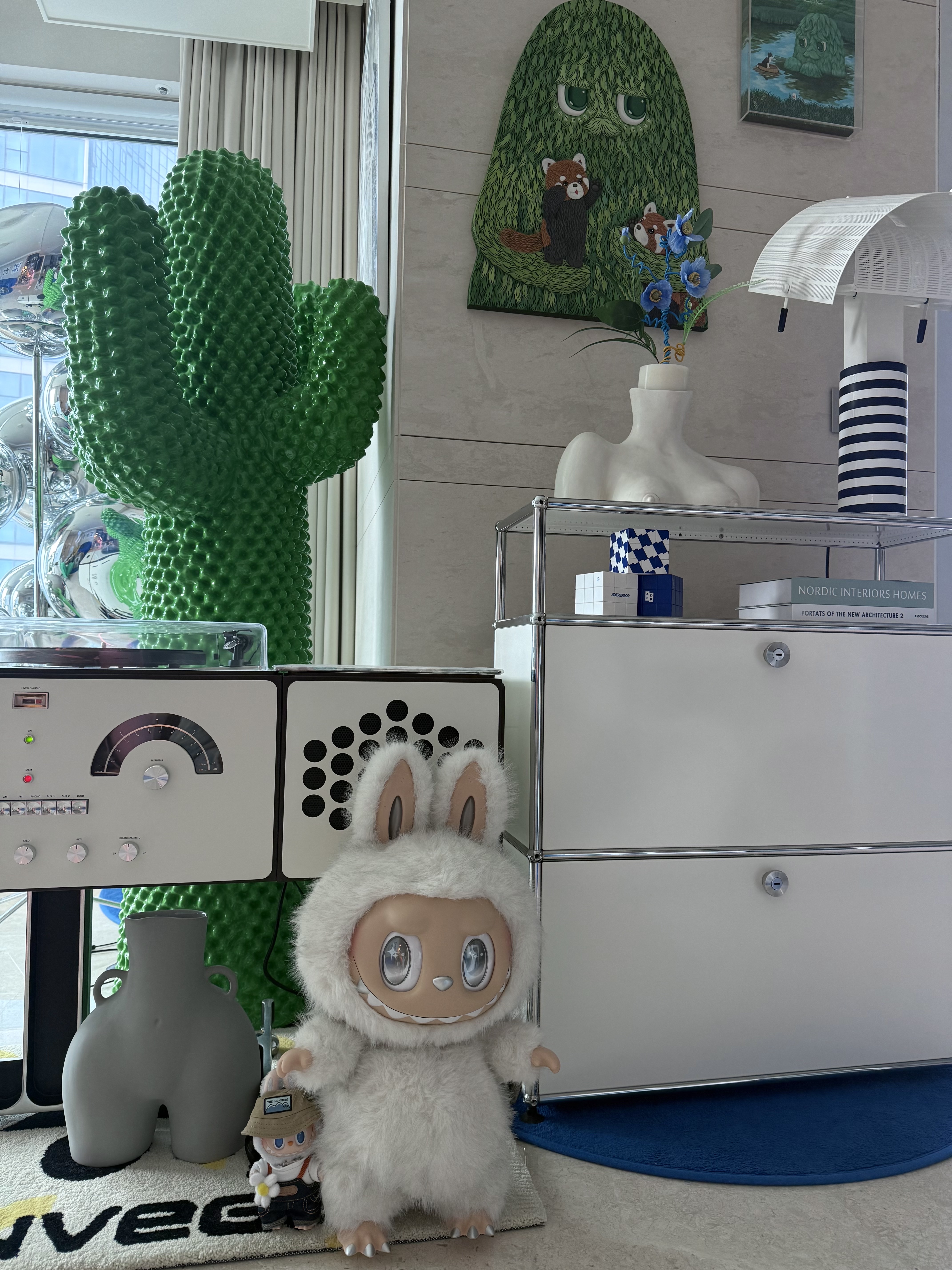 Pop Mart The Monsters Zimomo Angel In Clouds Vinyl Face Doll, Pop Mart Fall In Wild Labubu Series Toy Keyring 착용 스타일 - 2