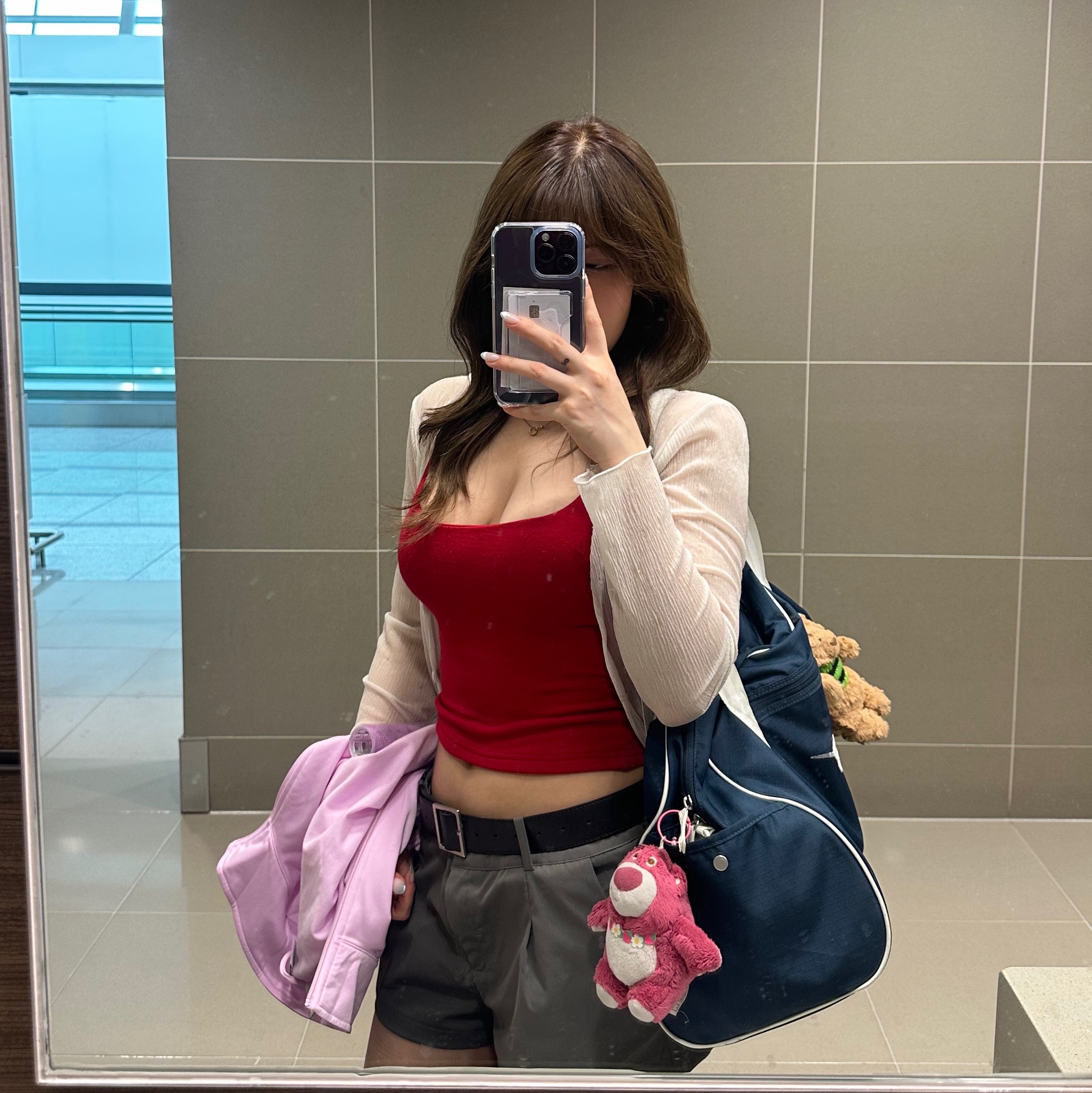 Nike Gym Club Training Bag 24L Navy, Adidas Adicolor Classic Firebird Track Jacket Orchid Fusion - KR Sizing 착용 스타일