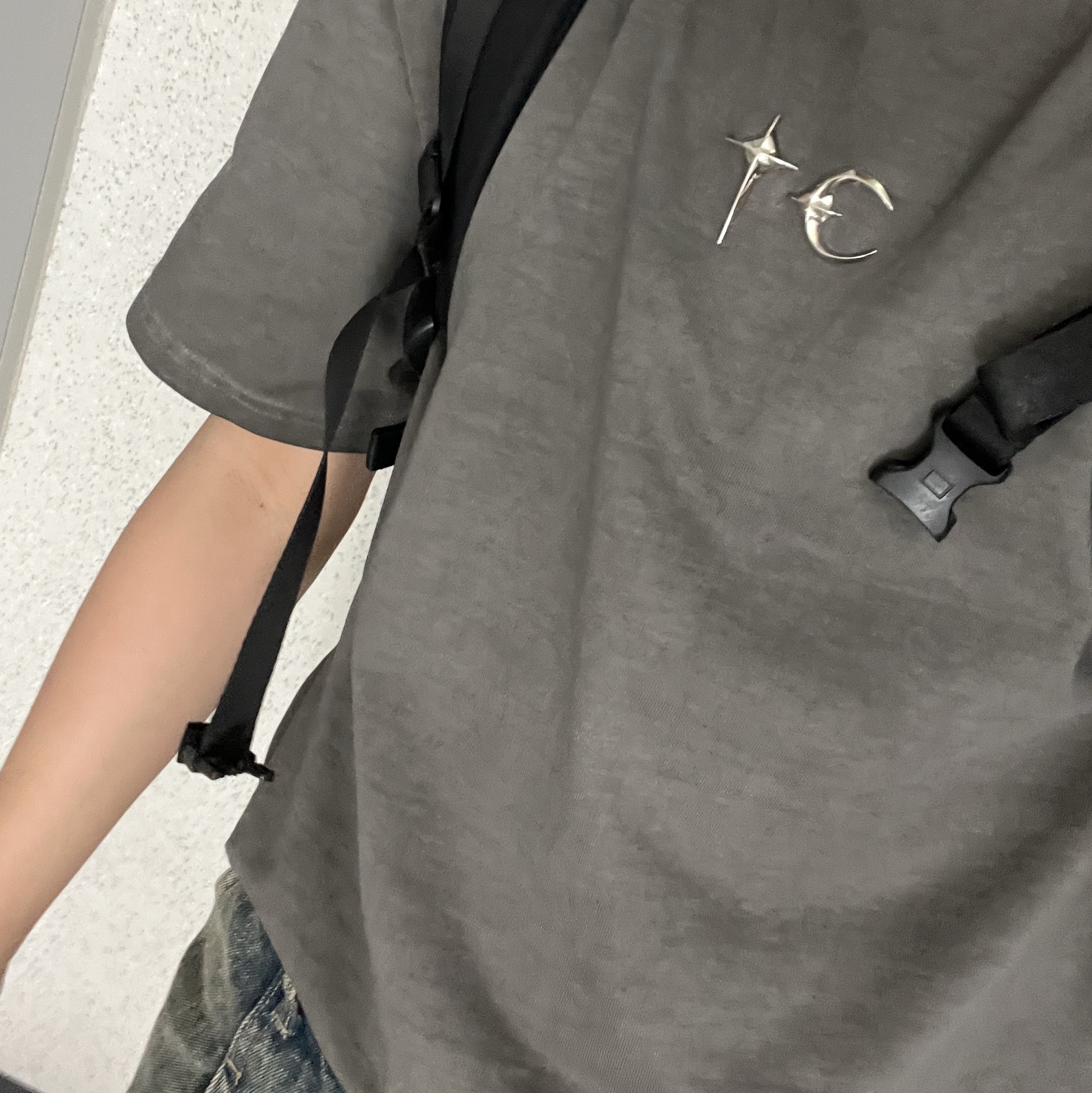 Thug Club TC Basic T-Shirt Gray 착용 스타일
