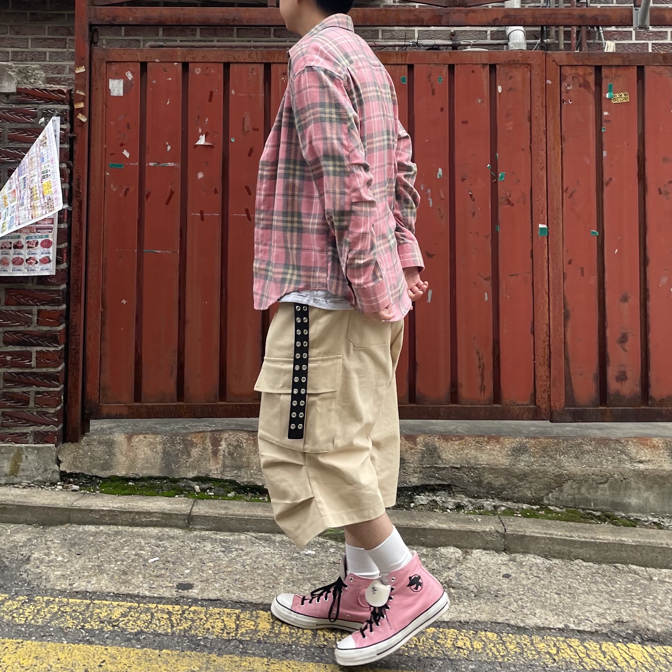 Converse x Stussy Chuck 70 High Plumeria 착용 스타일