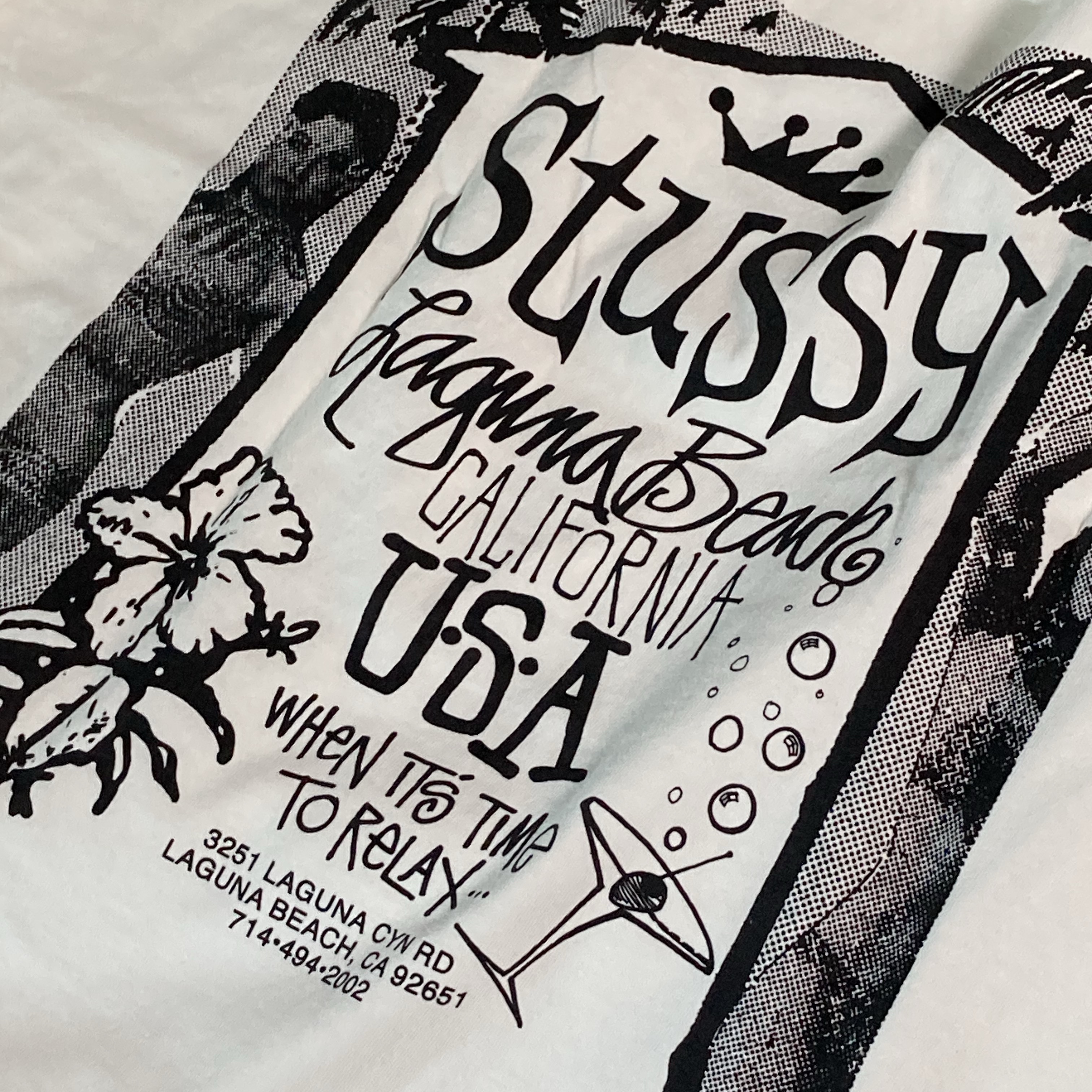 Stussy Beach House Pigment Dyed T-Shirt Natural 착용 스타일