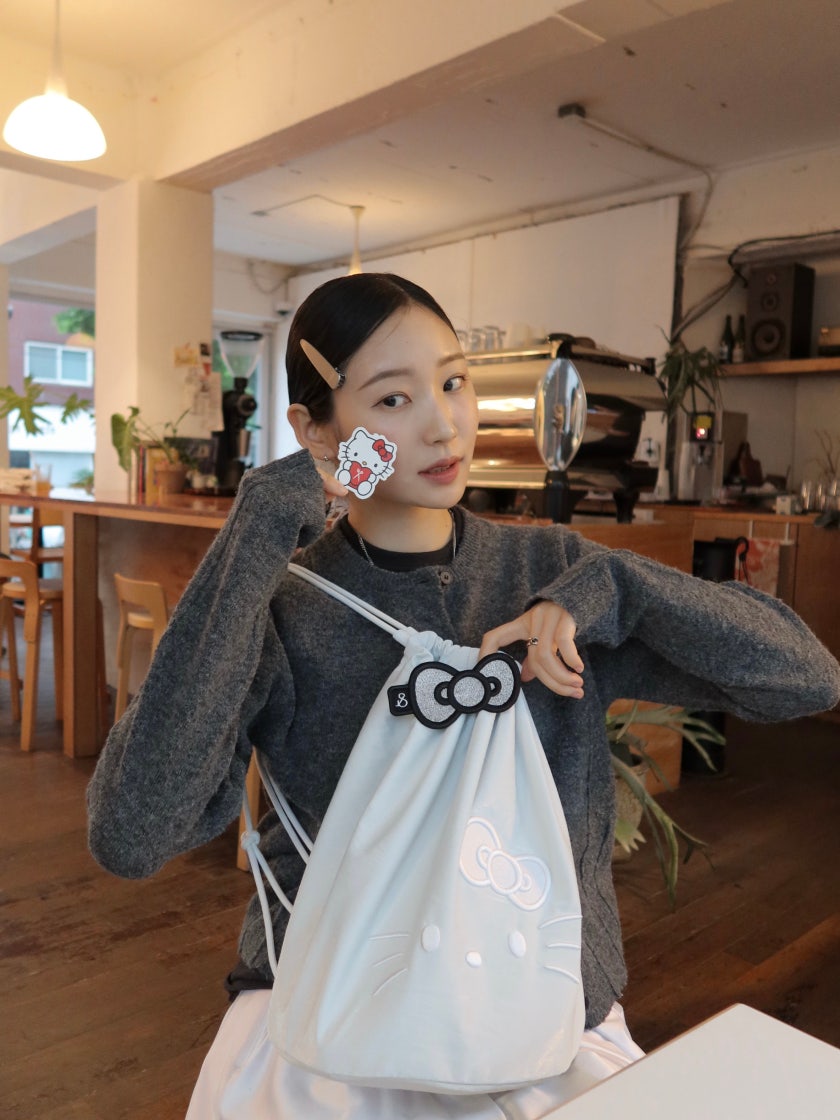 【JOSEPH&STACEY】Sleek String Backpack Hello Kitty 韓国発 JOSEPH & STACEY String Backpack Hello Kitty Sanrio Official
