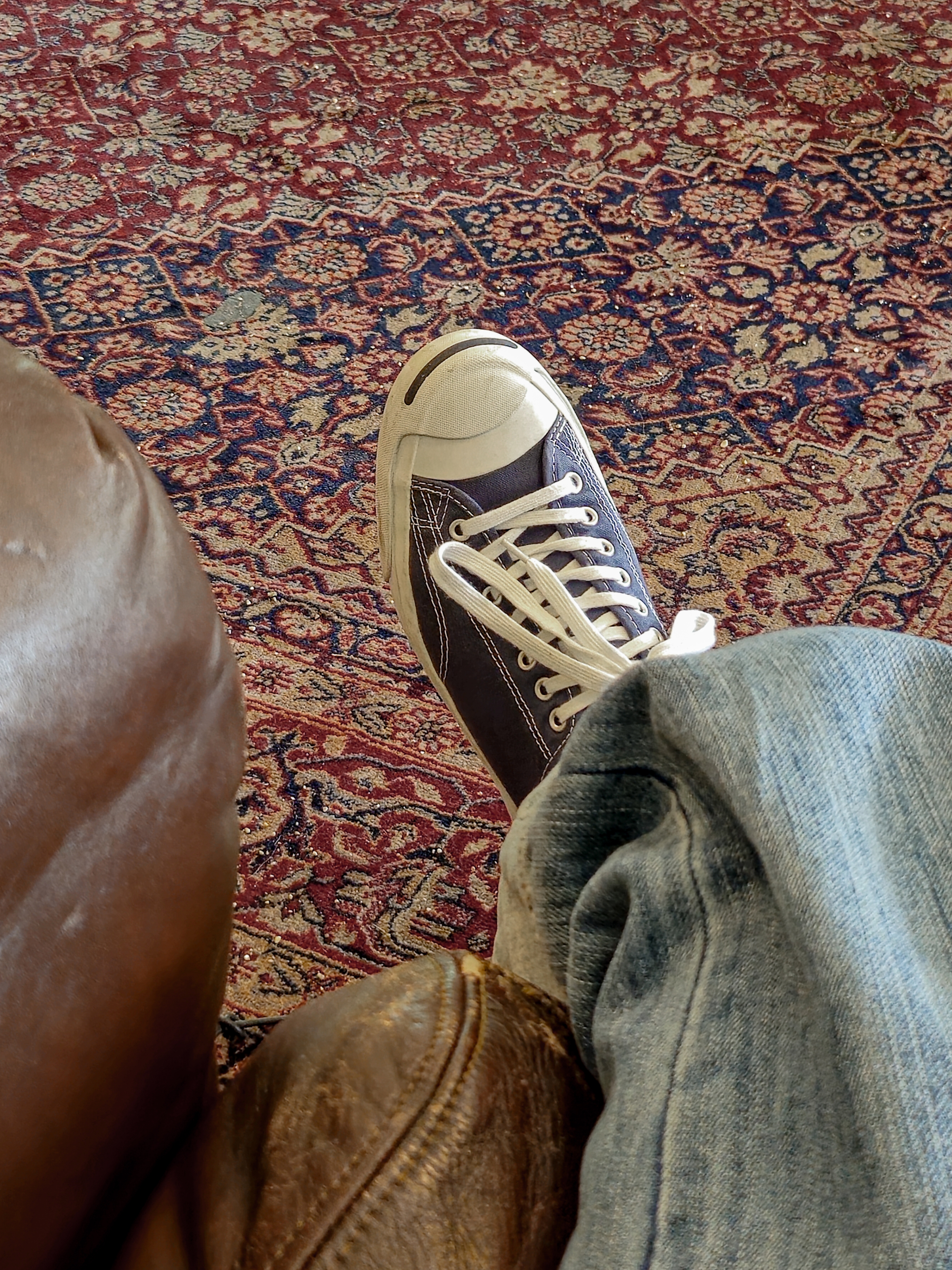 Converse x Fragment Jack Purcell Modern Navy 착용 스타일