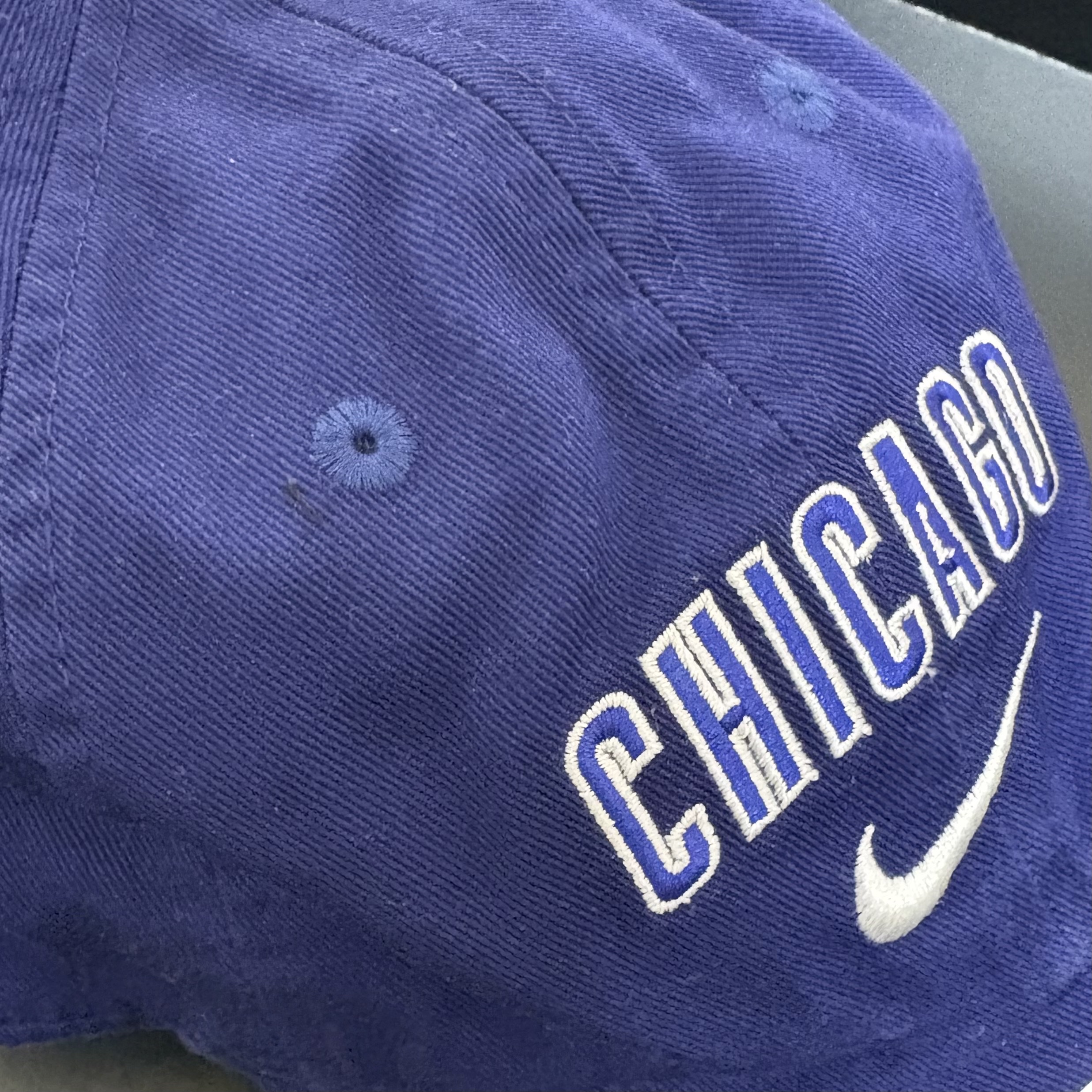 Nike Heritage 86 Wordmark Swoosh MLB Chicago Cubs Adjustable Hat Royal 착용 스타일