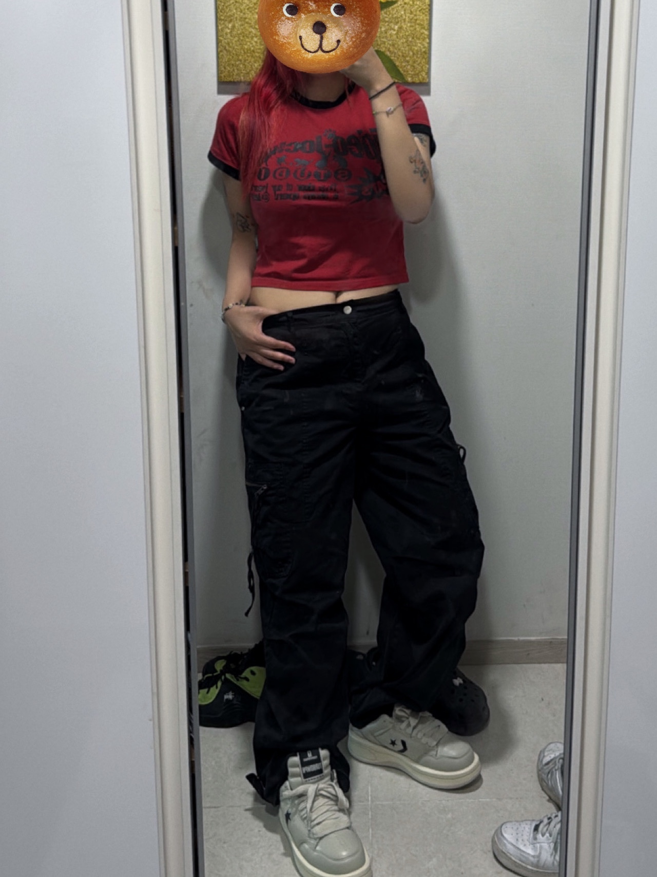 Converse x Drkshdw Turbowpn Ox Pelican 착용 스타일 - 1