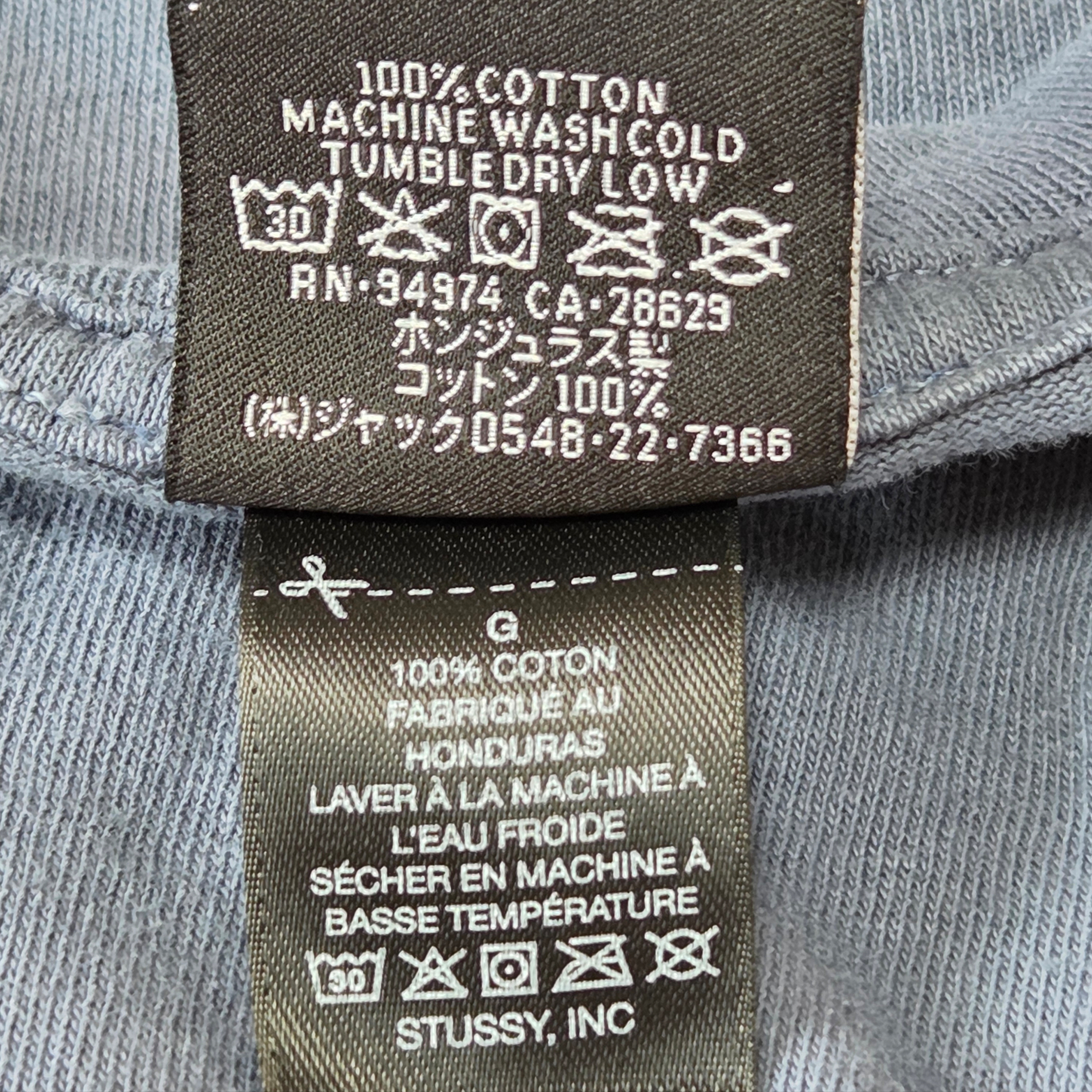 Stussy California Grown Pigment Dyed T-Shirt Navy 착용 스타일 - 3