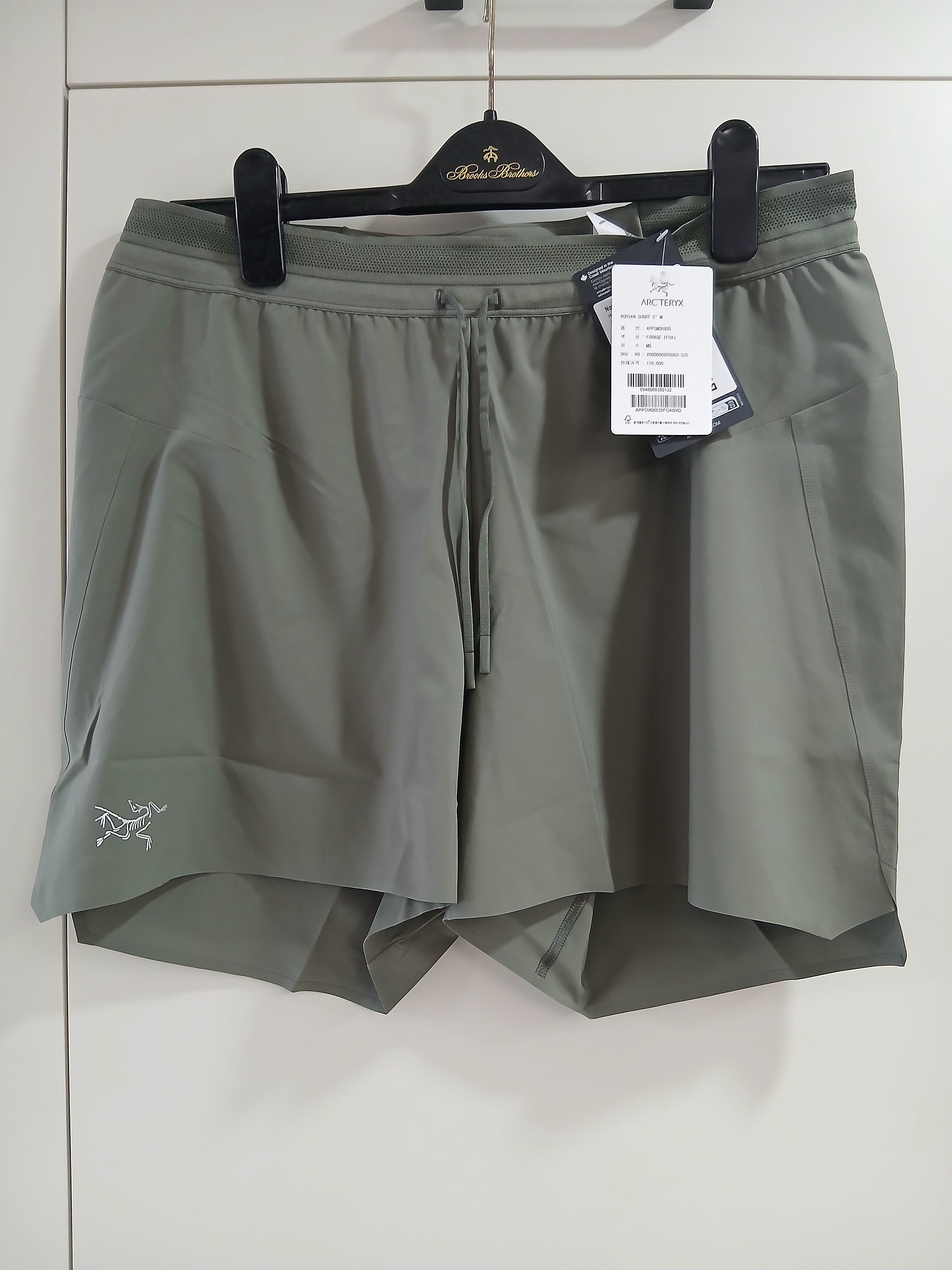 Arc'teryx Norvan Shorts 5 Inch Black, Arc'teryx Norvan Shorts 5 Inch Verve 착용 스타일 - 1