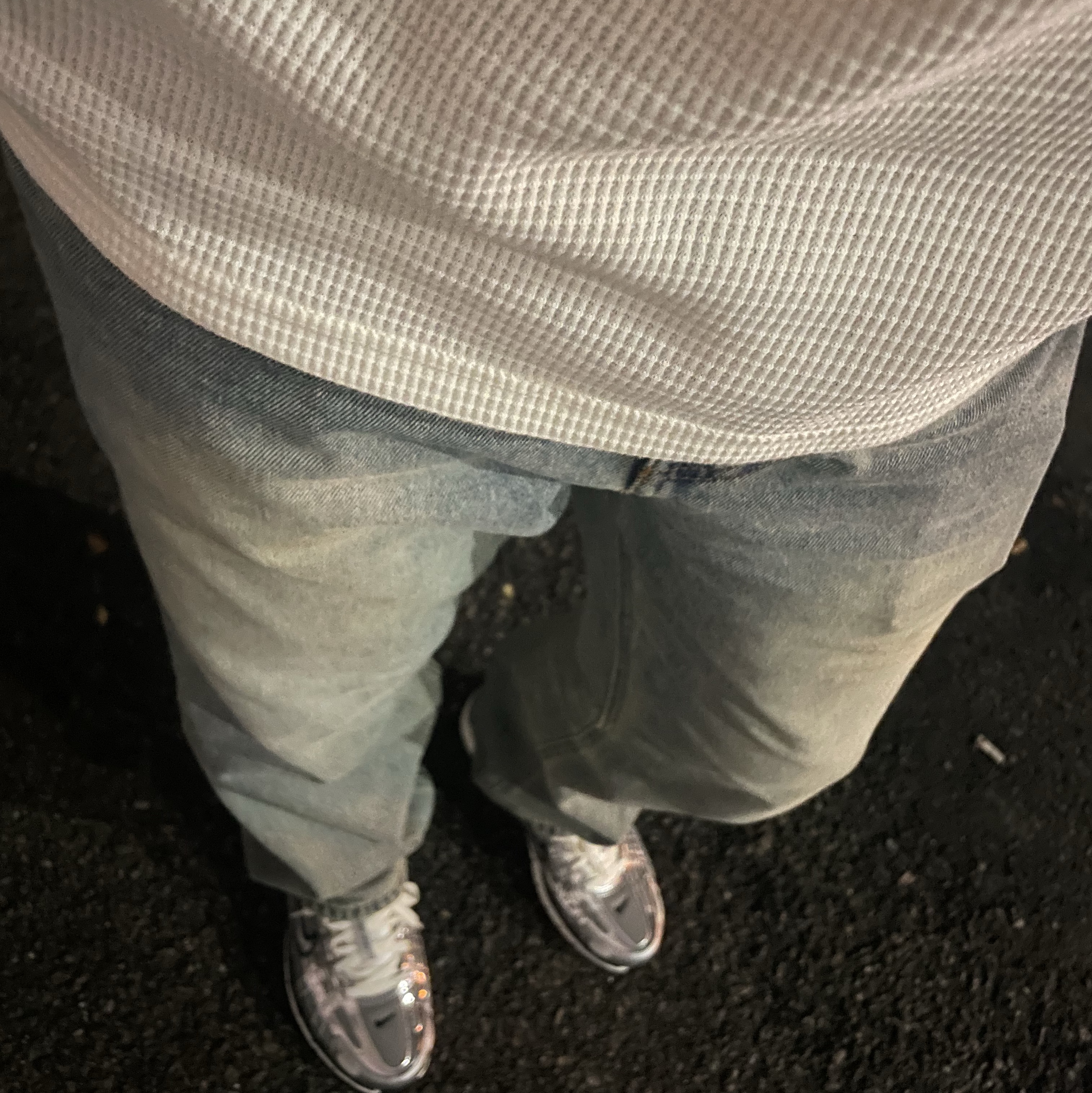 Nike P-6000 Metallic Silver 착용 스타일 - 4
