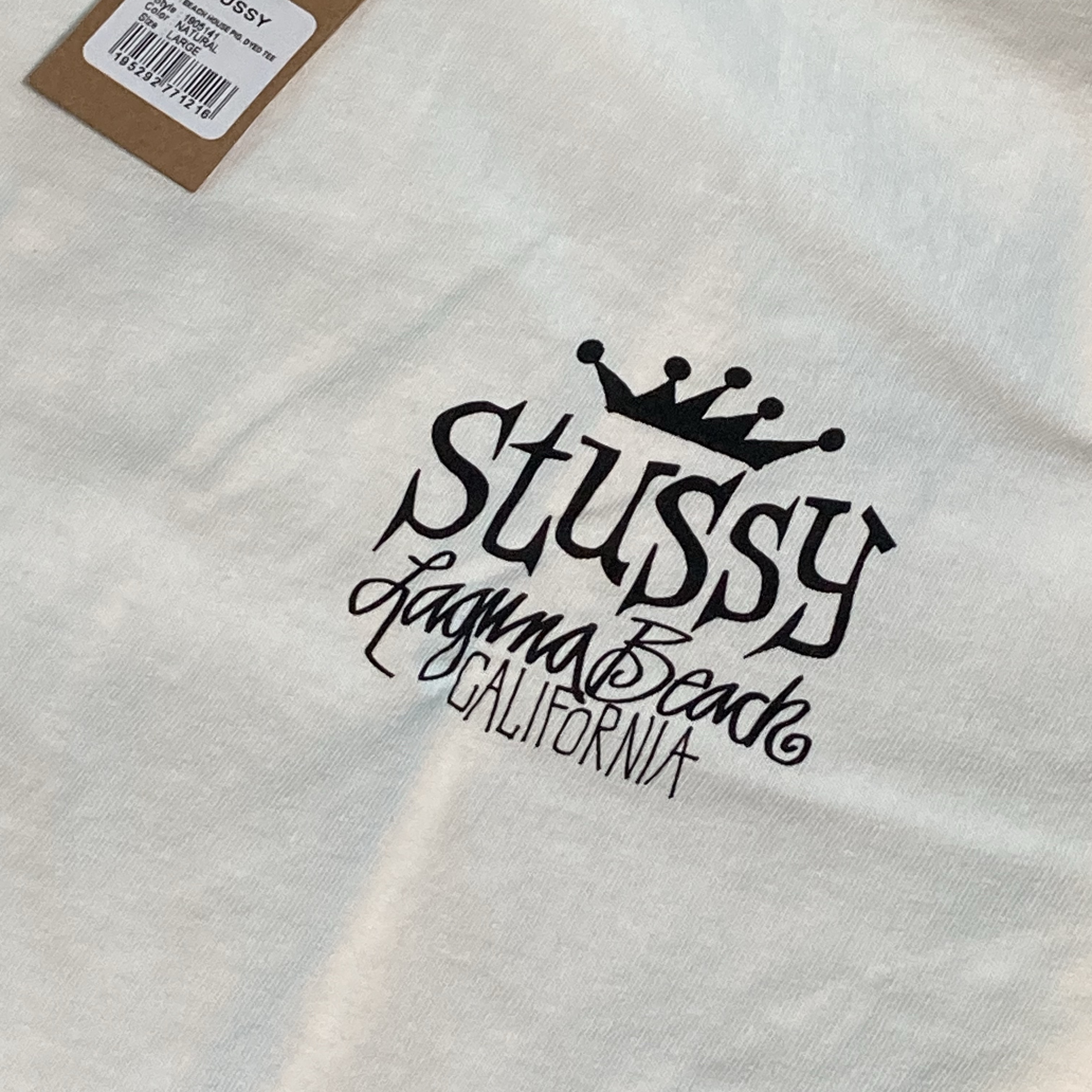 Stussy Beach House Pigment Dyed T-Shirt Natural 착용 스타일
