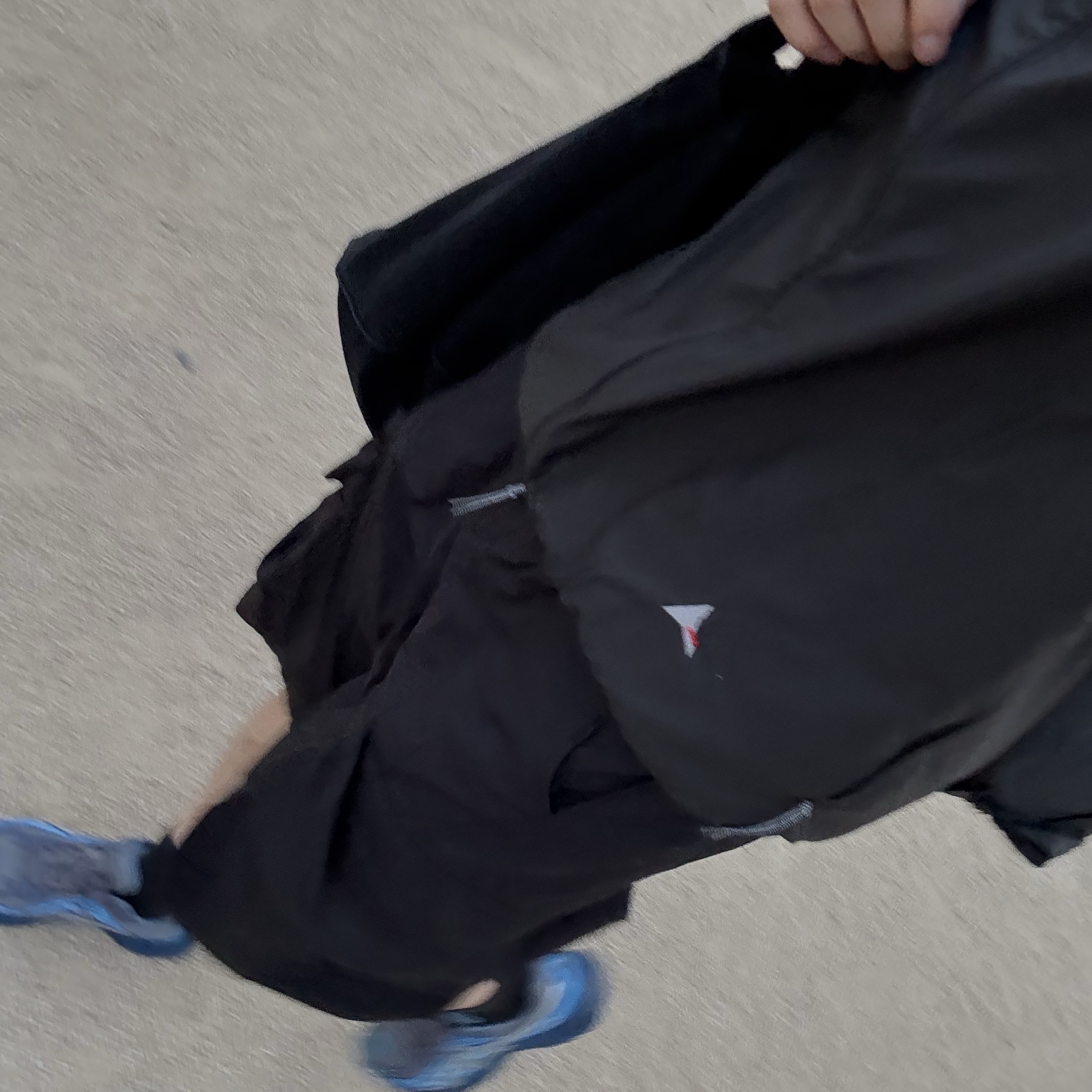 (W) Asics x Kiko Kostadinov Gel-Flammae Blue Ironclad, Roa Packable Wind Jacket Black 착용 스타일