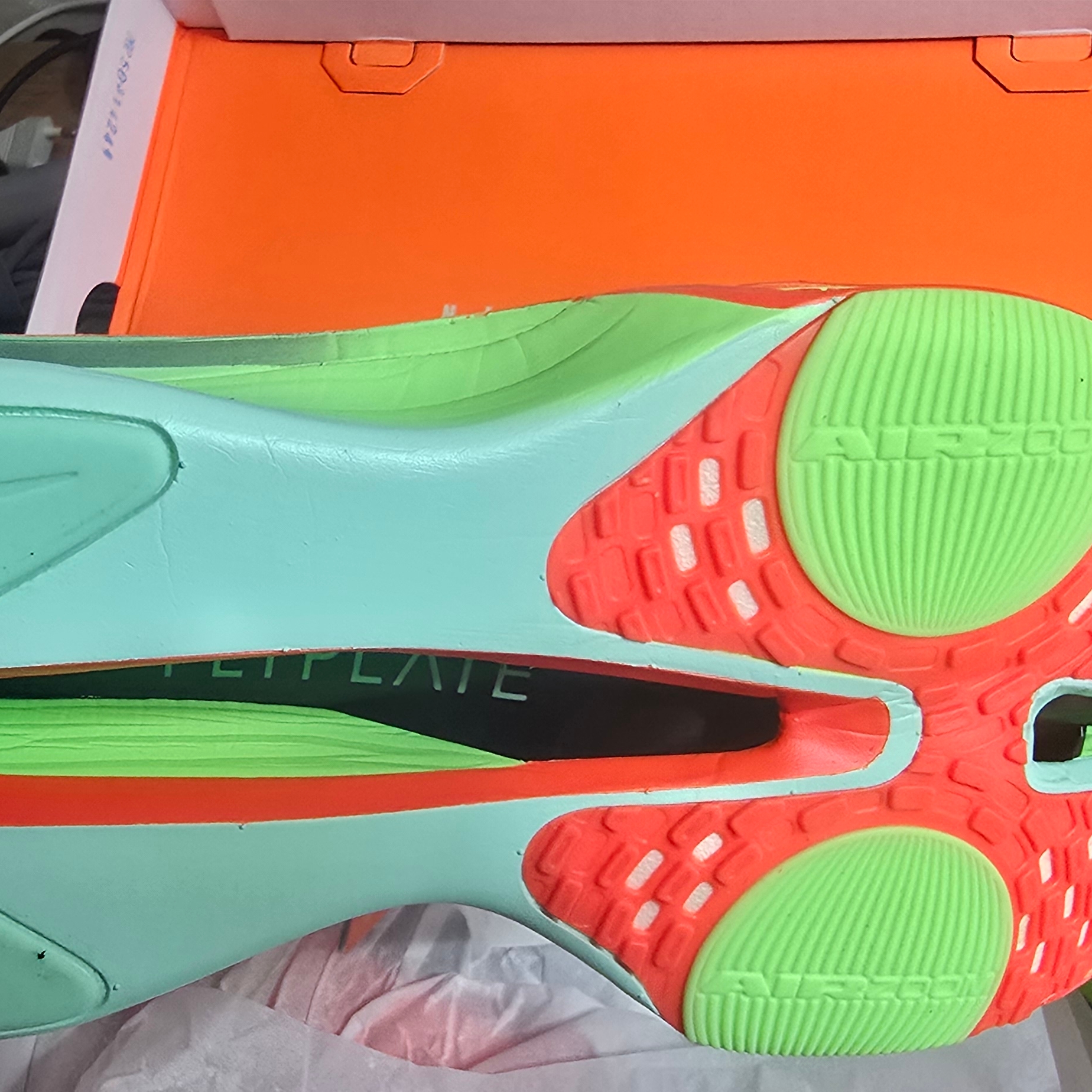 Nike Air Zoom Alphafly Next% 3 Bright Crimson Lime Blast 착용 스타일 - 5