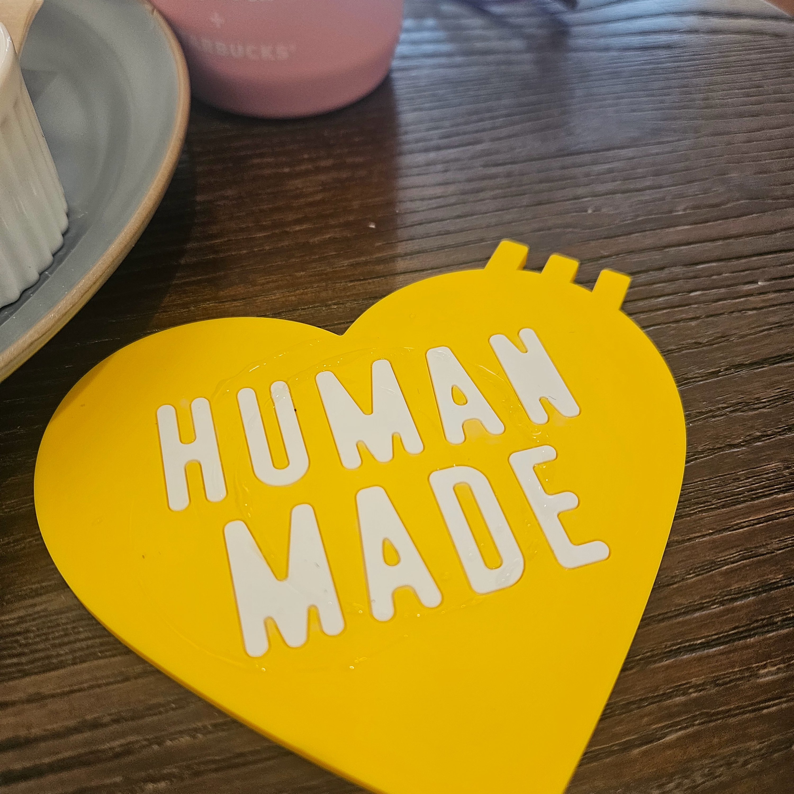 Human Made Heart Rubber Coaster Yellow, Starbucks x Playmobil SS Kinto Play Cold Cup 300ml 착용 스타일 - 4