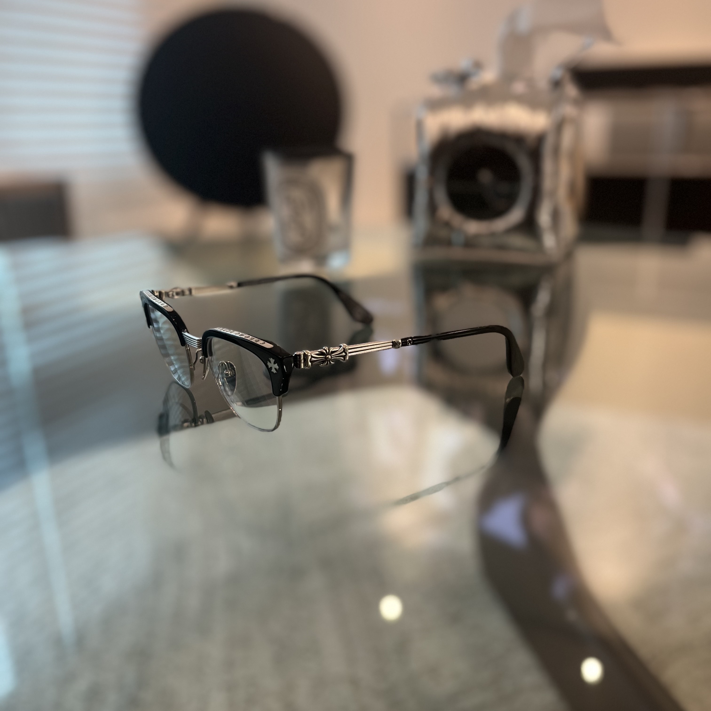 Chrome Hearts Bonennoisseur I Black Brushed Silver 착용 스타일 - 2