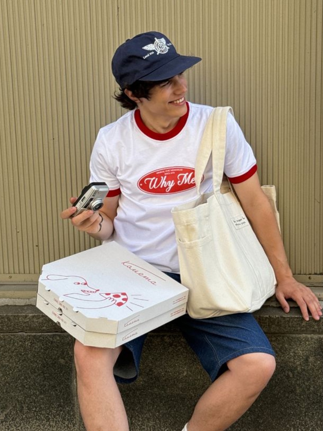 Kapital 20 Jersey Ringer T-Shirt Denim Men Love Cats Scratch Pt White, CAVISH Twin Star Ringer SS Tee White 착용 스타일 - 5