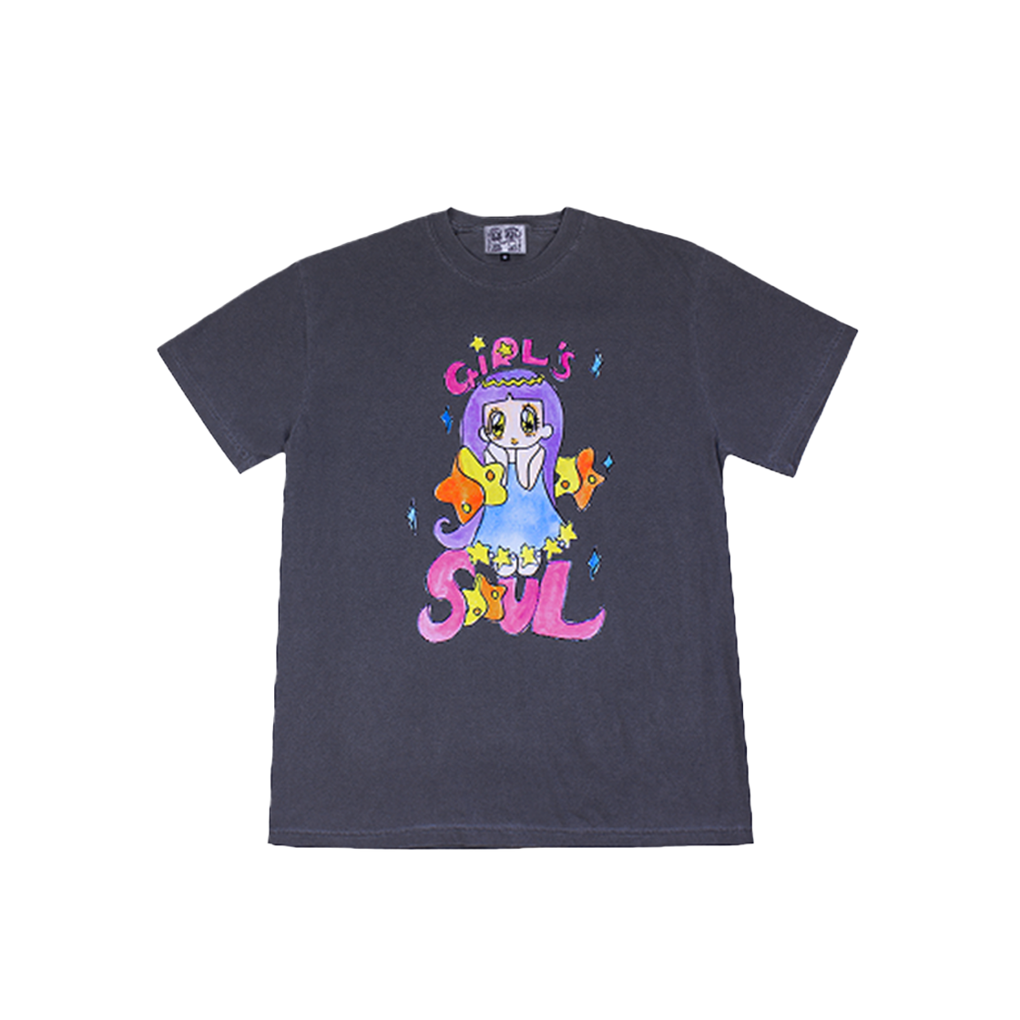 SOUL8 [예약 배송] SOUL PUSSSYCAT Soulgirl T-shirts No.8 (Girl's soul) Charcoal - 대표 이미지 #1