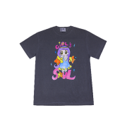 [예약 배송] SOUL PUSSSYCAT Soulgirl T-shirts No.8 (Girl's soul) Charcoal