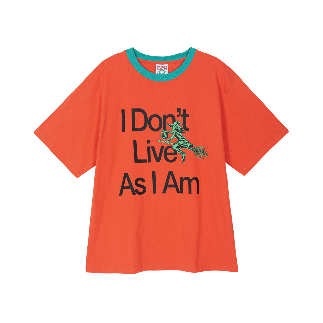 모스키토 머더러스 아이 돈 리브 애즈 아 엠 티셔츠 오렌지(Mosquito Murderers I Don't Live As I Am T-Shirt Orange) - 1