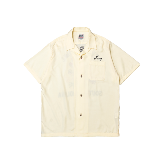41224CM Houston Japan Bowling Shirt Tiger Bowl Cream 41224