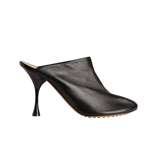 667191VBP401000 (W) Bottega Veneta Leather Sandal Black