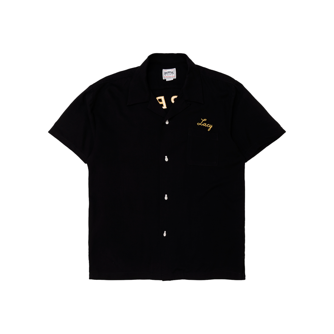 41224BK Houston Japan Bowling Shirt Tiger Bowl Black 41224 - 대표 이미지 #1