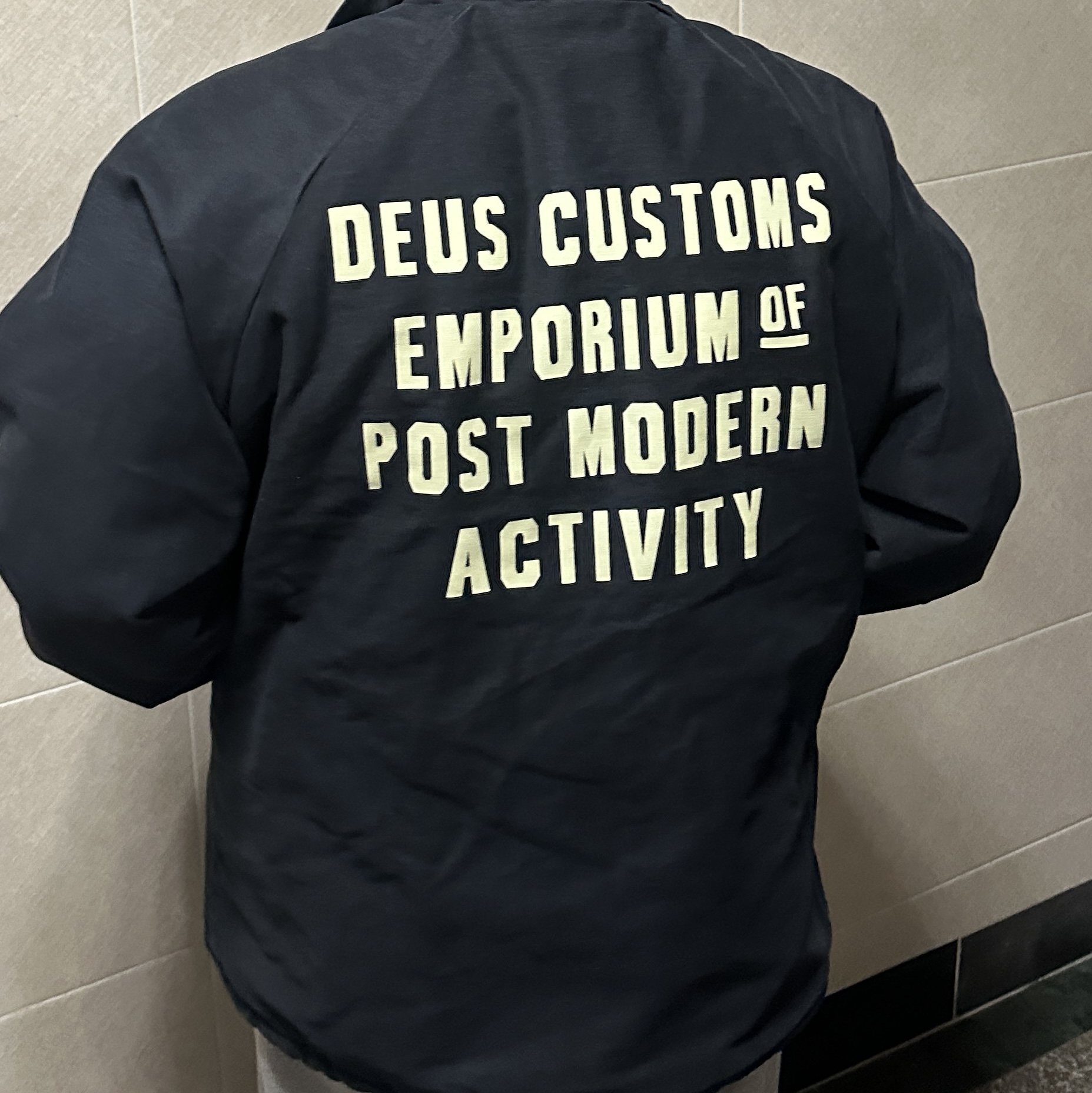 Deus Ex Machina Plymouth Mechanic Jacket Black 착용 스타일