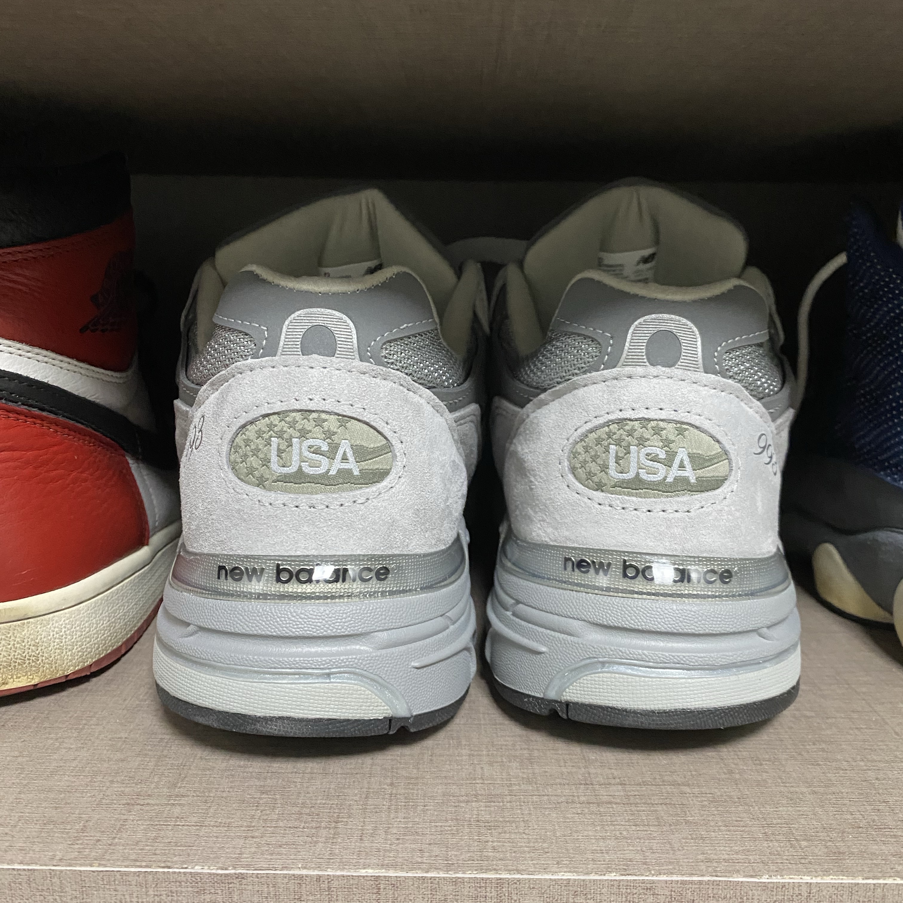 New Balance 993 Made in USA Grey - D Standard 착용 스타일 - 4
