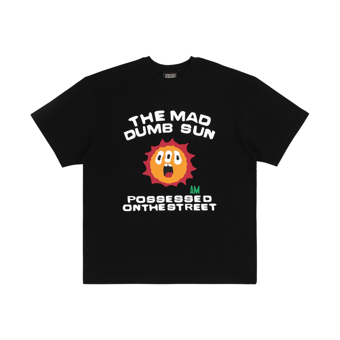 PS25SSTS06BK POTS Mad Dumb Sun T-Shirt Black
