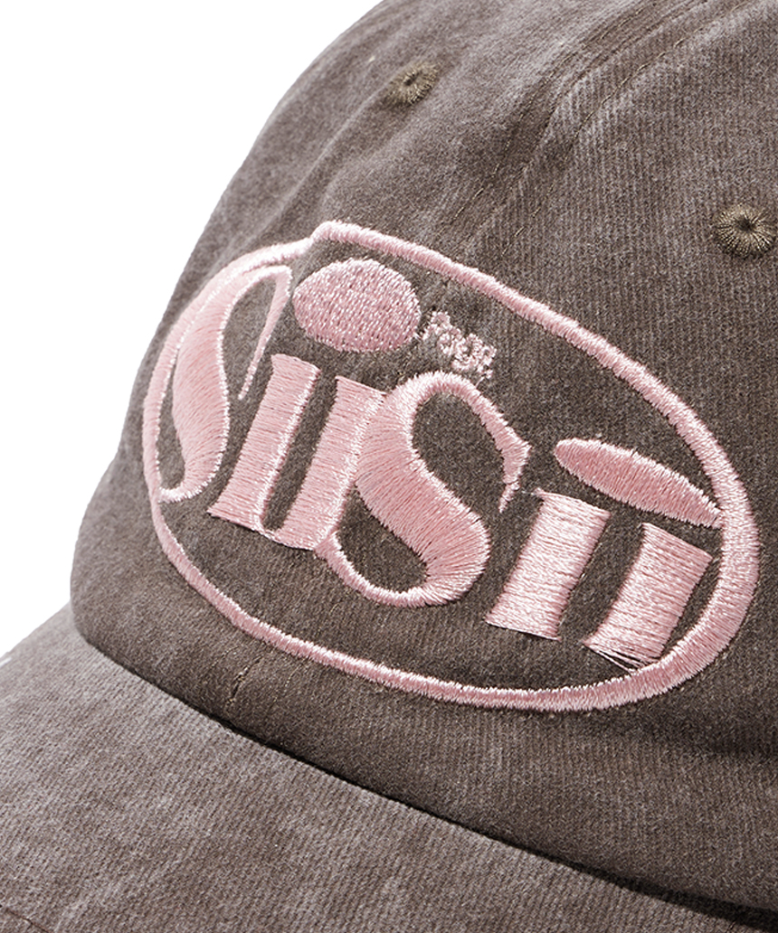 페이지시시 오발 로고 피그먼트 볼캡 브라운(pagesiisii Oval Logo Pigment Ball Cap Brown) - 5