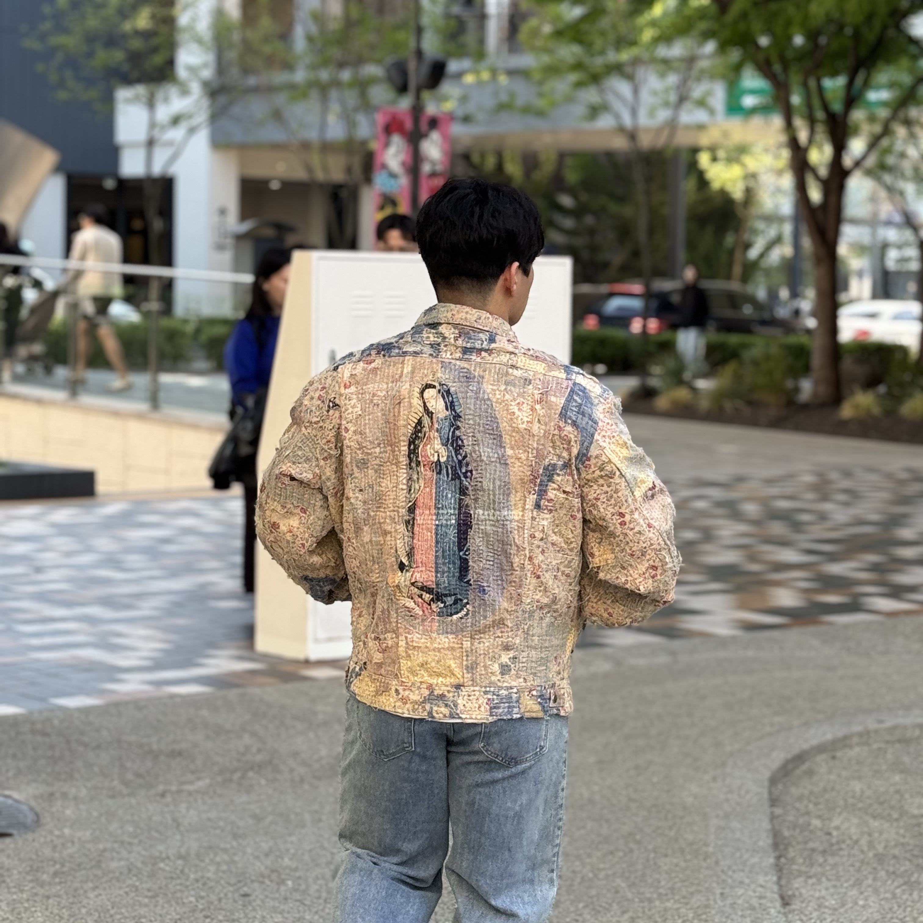 Kapital Boro Zip Up Beige 착용 스타일