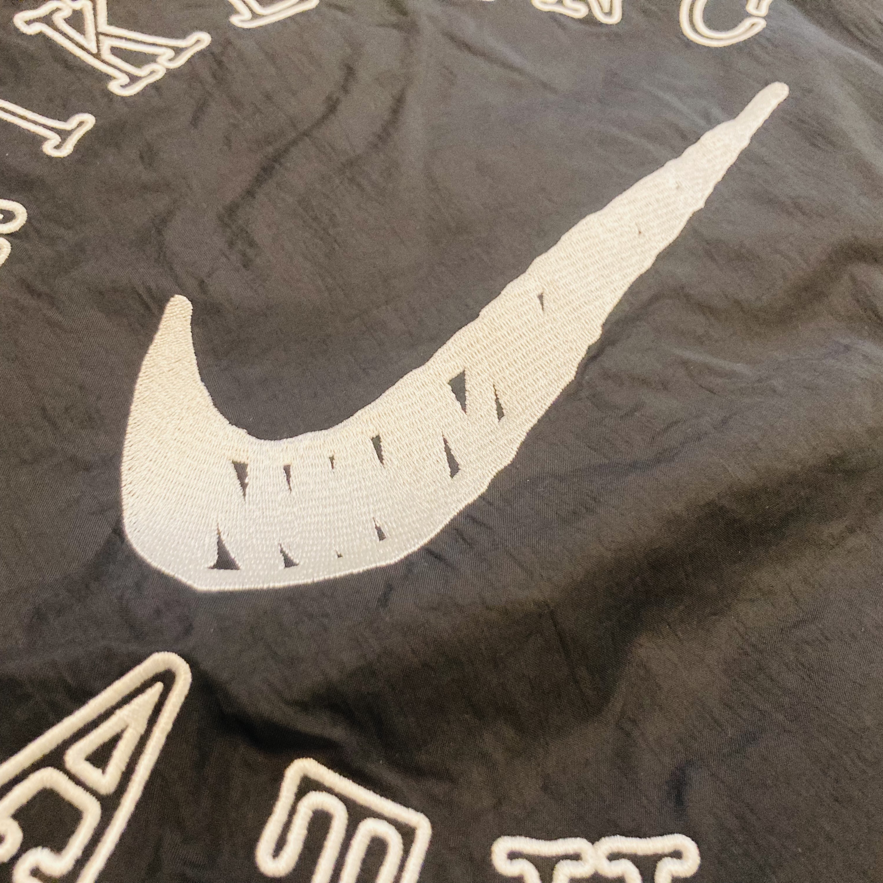 Nike Club Oversized Woven Track Jacket Off Noir College Grey - Asia 착용 스타일