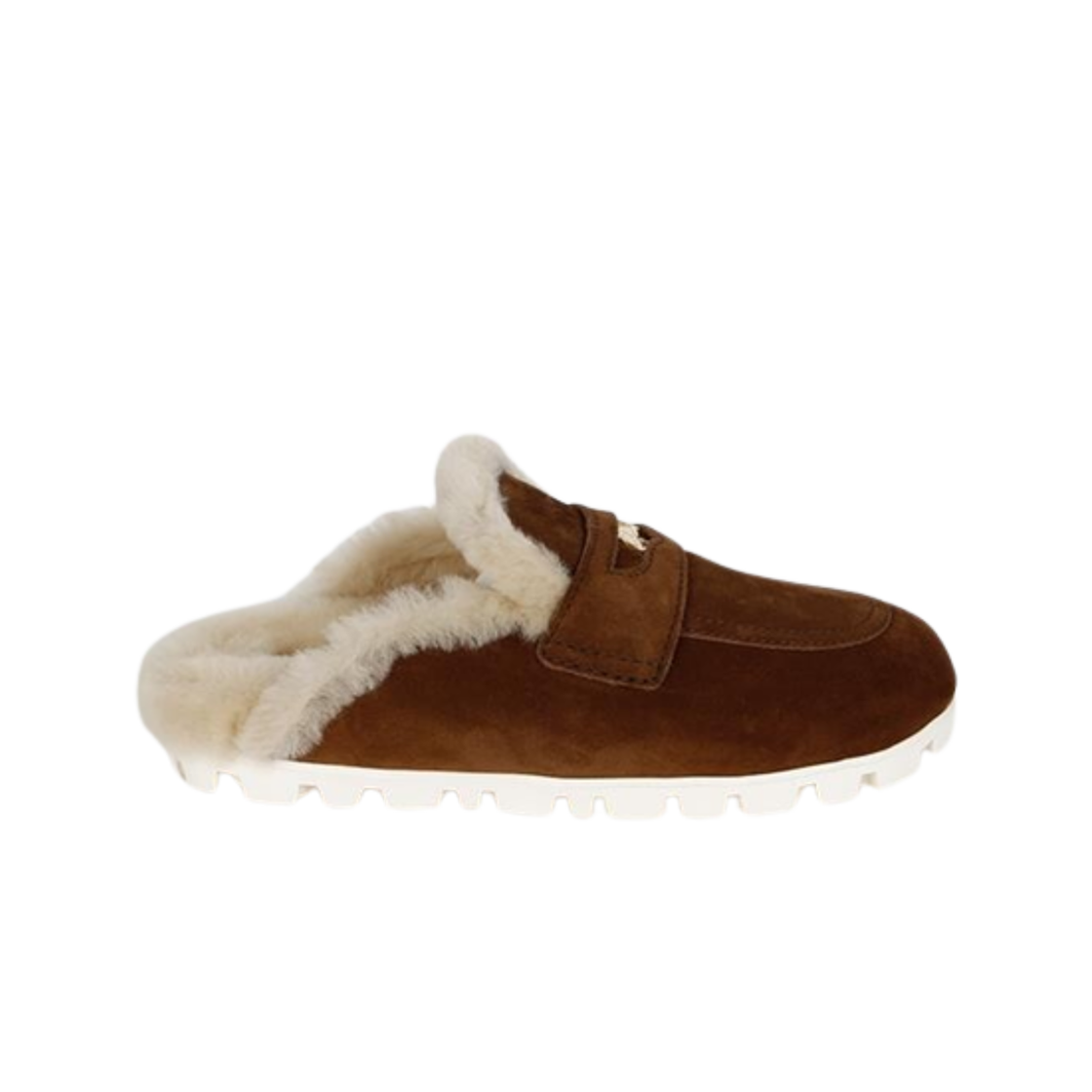 (W) 미우 미우 페니 스웨이드 뮬 코코아 브라운((W) Miu Miu Penny Suede Mules Cocoa Brown)