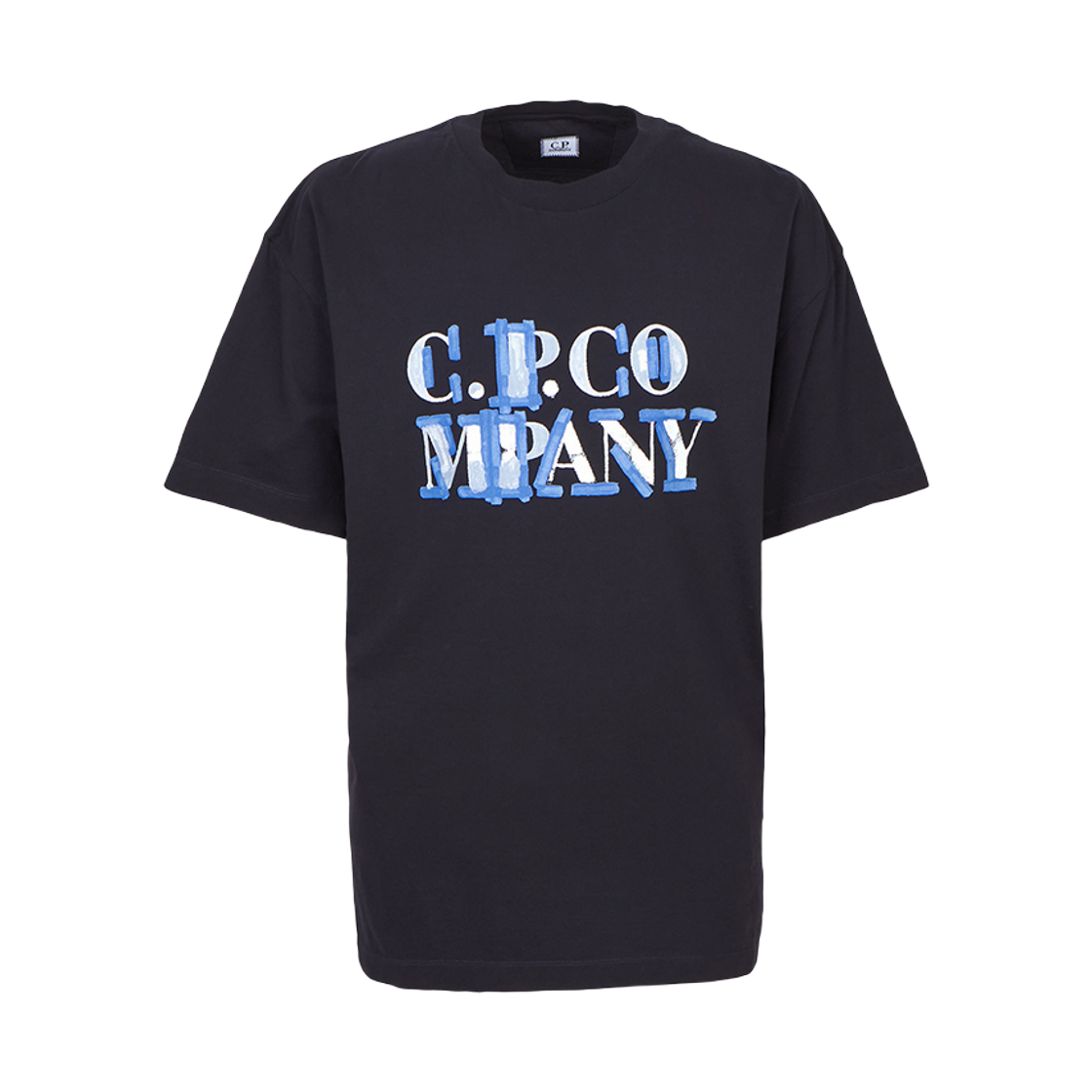 18CMTS145A006586W888 C.P. Company Short Sleeve T-Shirt Navy - 25SS