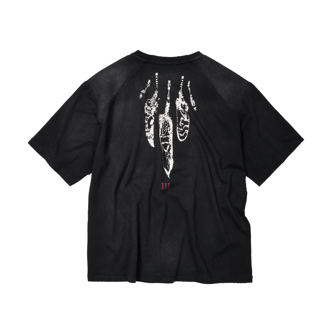 ET2502ST12BK ETCE Feather Damage Tee Black