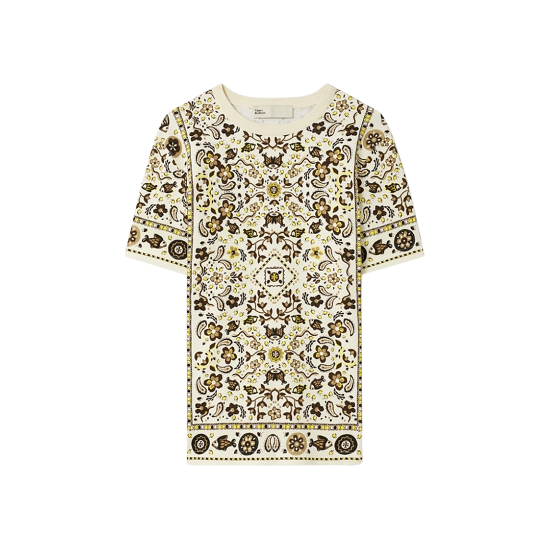 151571-200 (W) Tory Burch Printed Cotton Jersey T-Shirt Multicolor