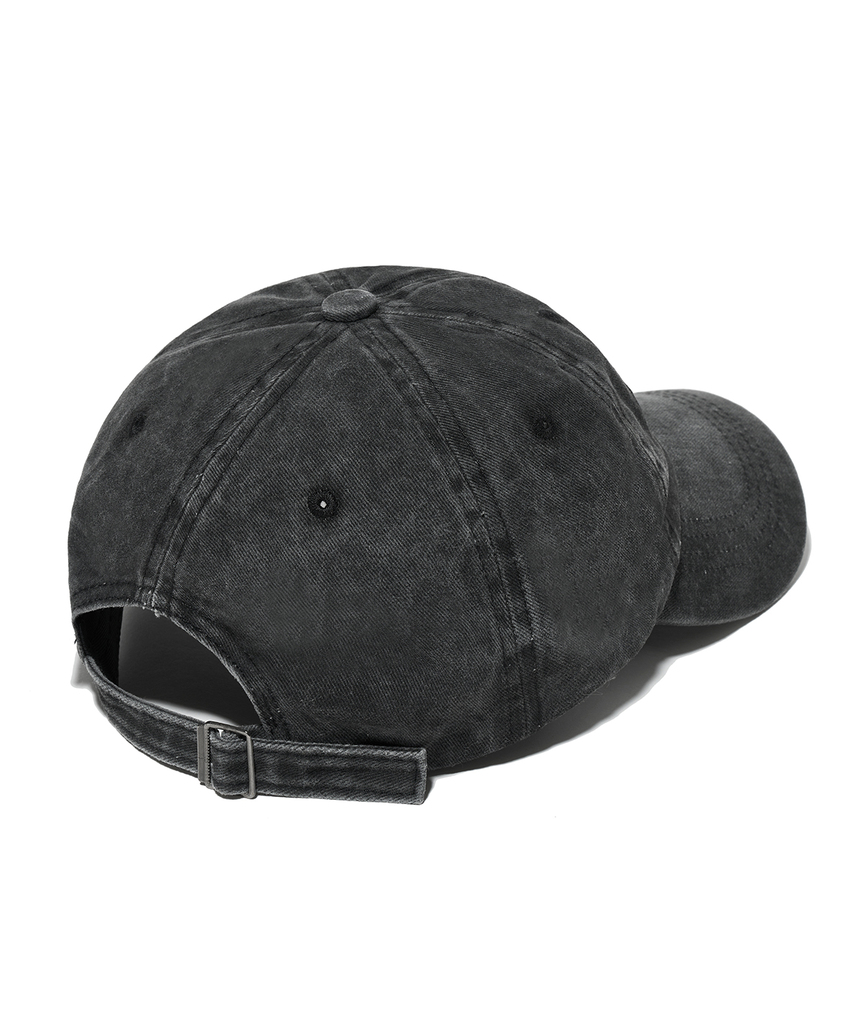 페이지시시 오발 로고 피그먼트 볼캡 블랙(pagesiisii Oval Logo Pigment Ball Cap Black) - 4