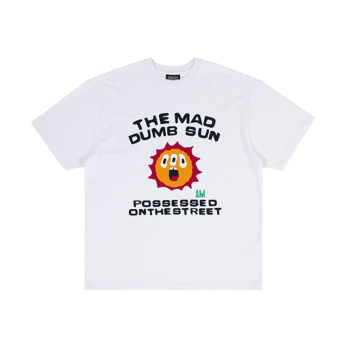 퍼츠 매드 덤 썬 티셔츠 화이트(POTS Mad Dumb Sun T-Shirt White)