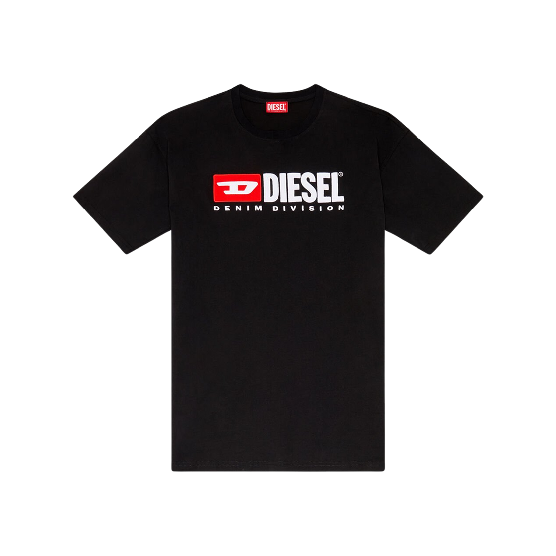 디젤 패치 로고 티셔츠 블랙(Diesel T-Shirt with Patch Logo Black)