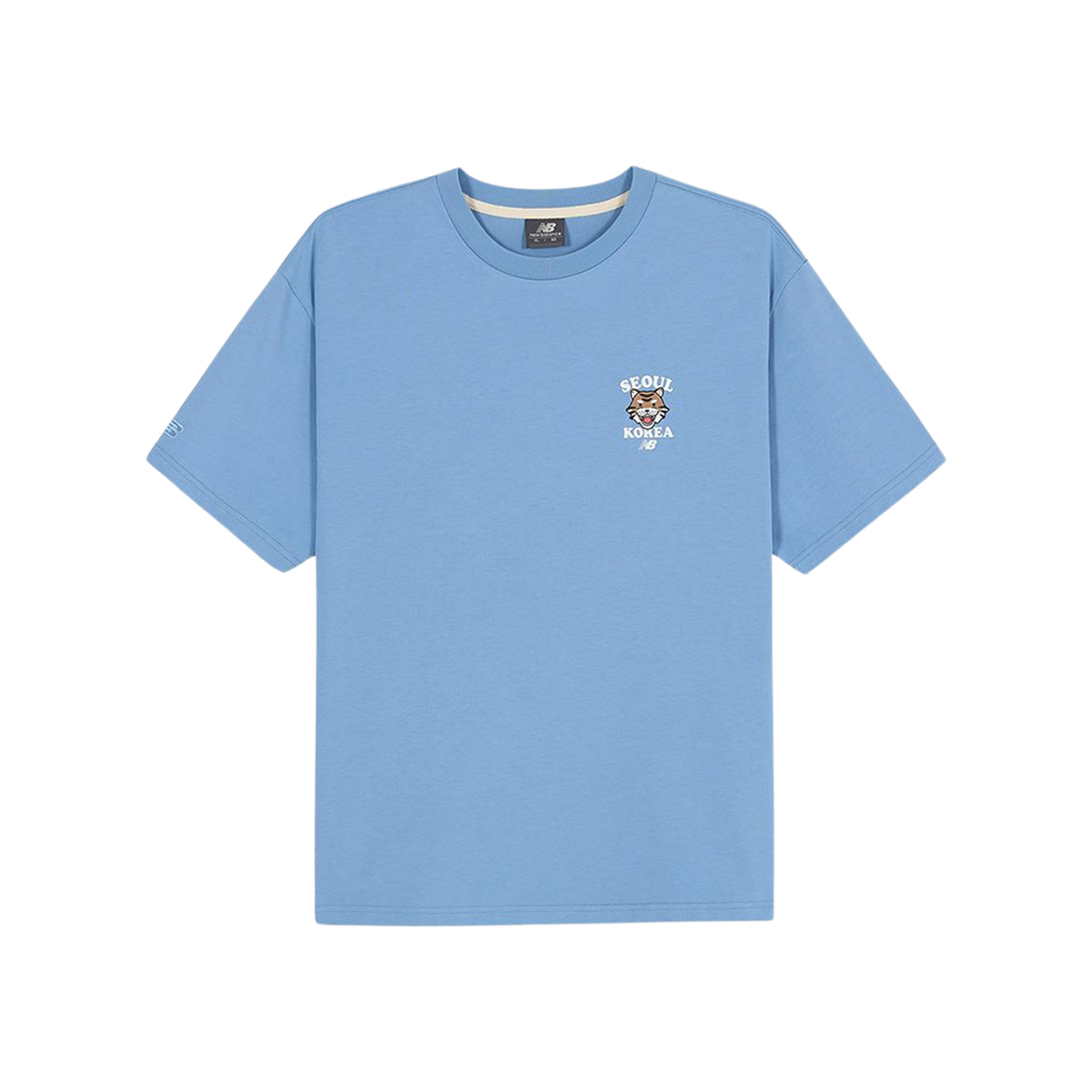 Tシャツ・カットソー New Balance Seoul Tiger Semi Over Fit T-Shirt White 뉴발란스 서울 타이거 세미 오버핏 티셔츠 라이트 그레이 | New