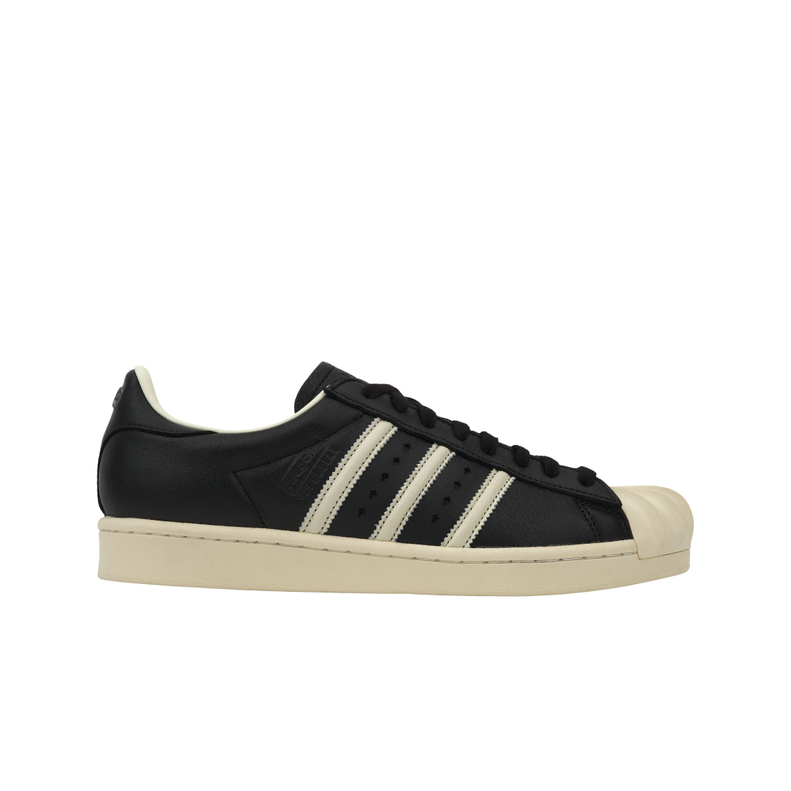 아디다스 x 떠그 클럽 슈퍼스타 빈티지 코어 블랙 크림 화이트(Adidas x Thug Club Superstar Vintage Core Black Cream White)