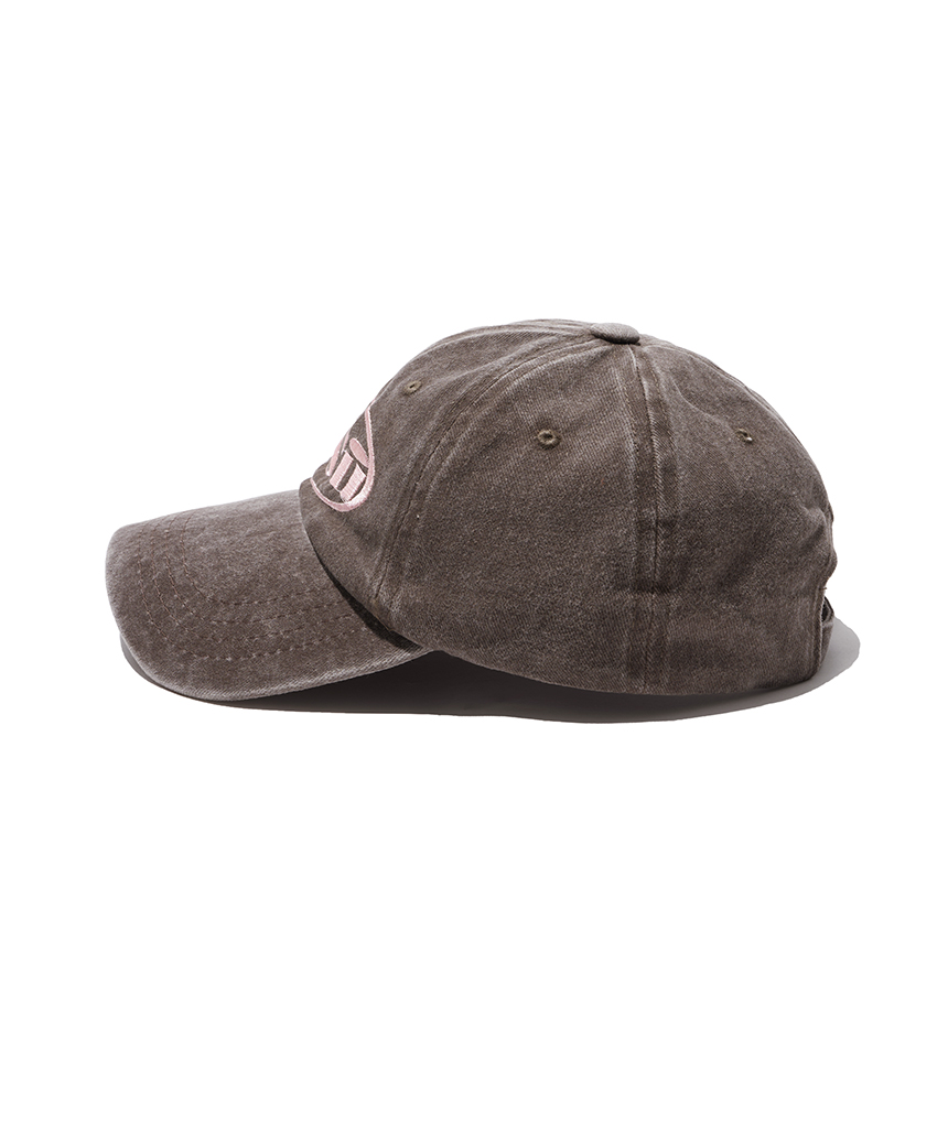 페이지시시 오발 로고 피그먼트 볼캡 브라운(pagesiisii Oval Logo Pigment Ball Cap Brown) - 3