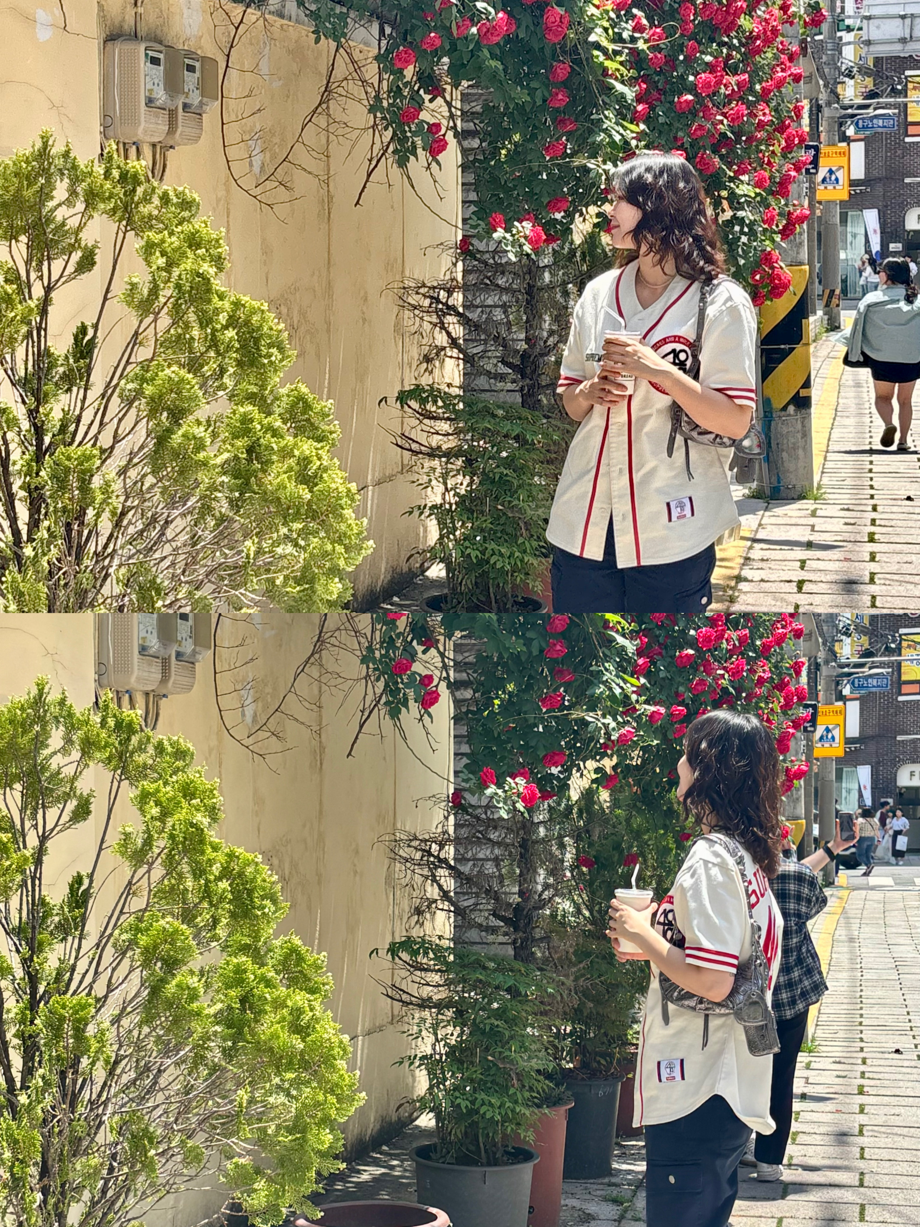 Supreme x 40 Acres Twill Baseball Jersey Natural - 25SS 착용 스타일