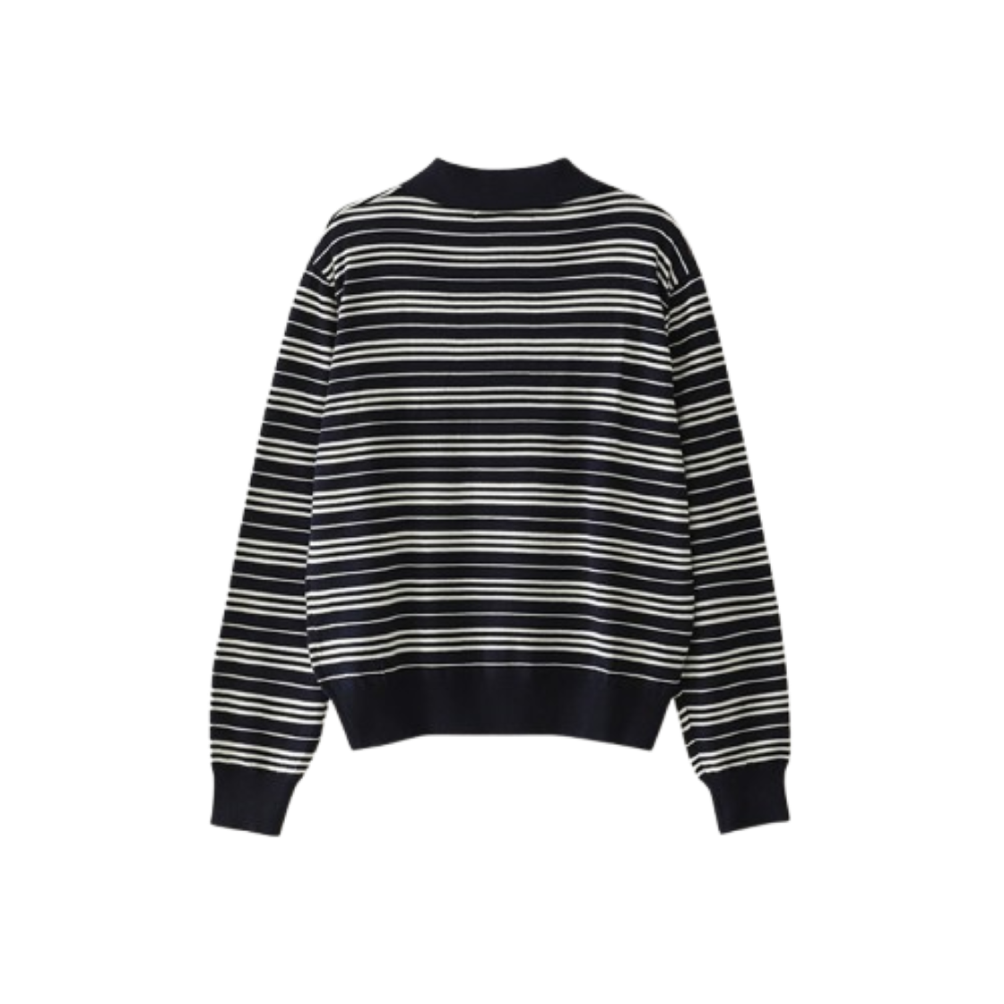 블루 선플라워 리조트 스트라이프 칼라 롱 슬리브 니트웨어 네이비(Blue Sunflower Resort Striped Collar Long Sleeve Knitwear Navy) - 3