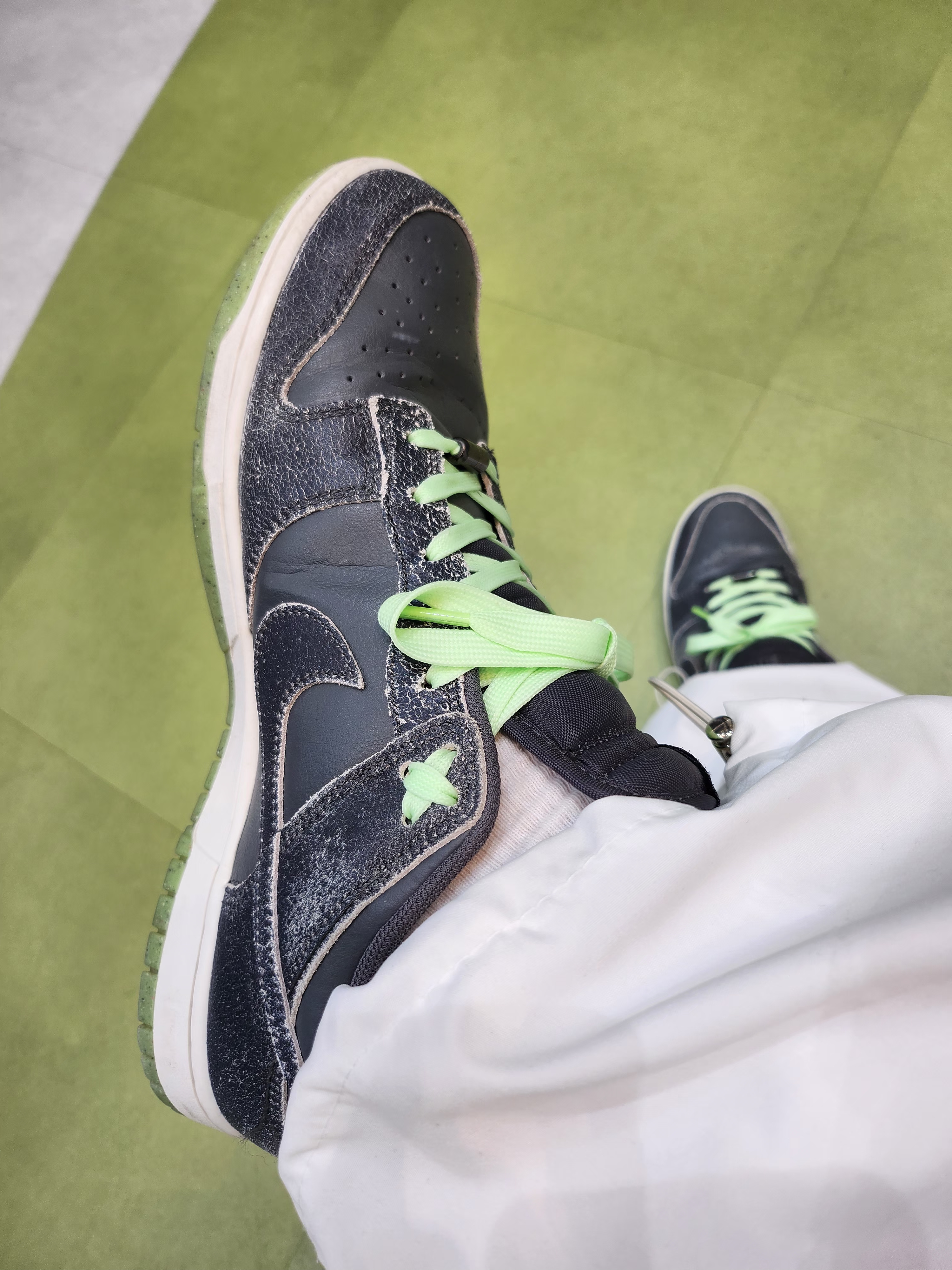 Nike Tech Jacket Bright Cactus - Asia, Nike Dunk Low Retro PRM Halloween 착용 스타일 - 2