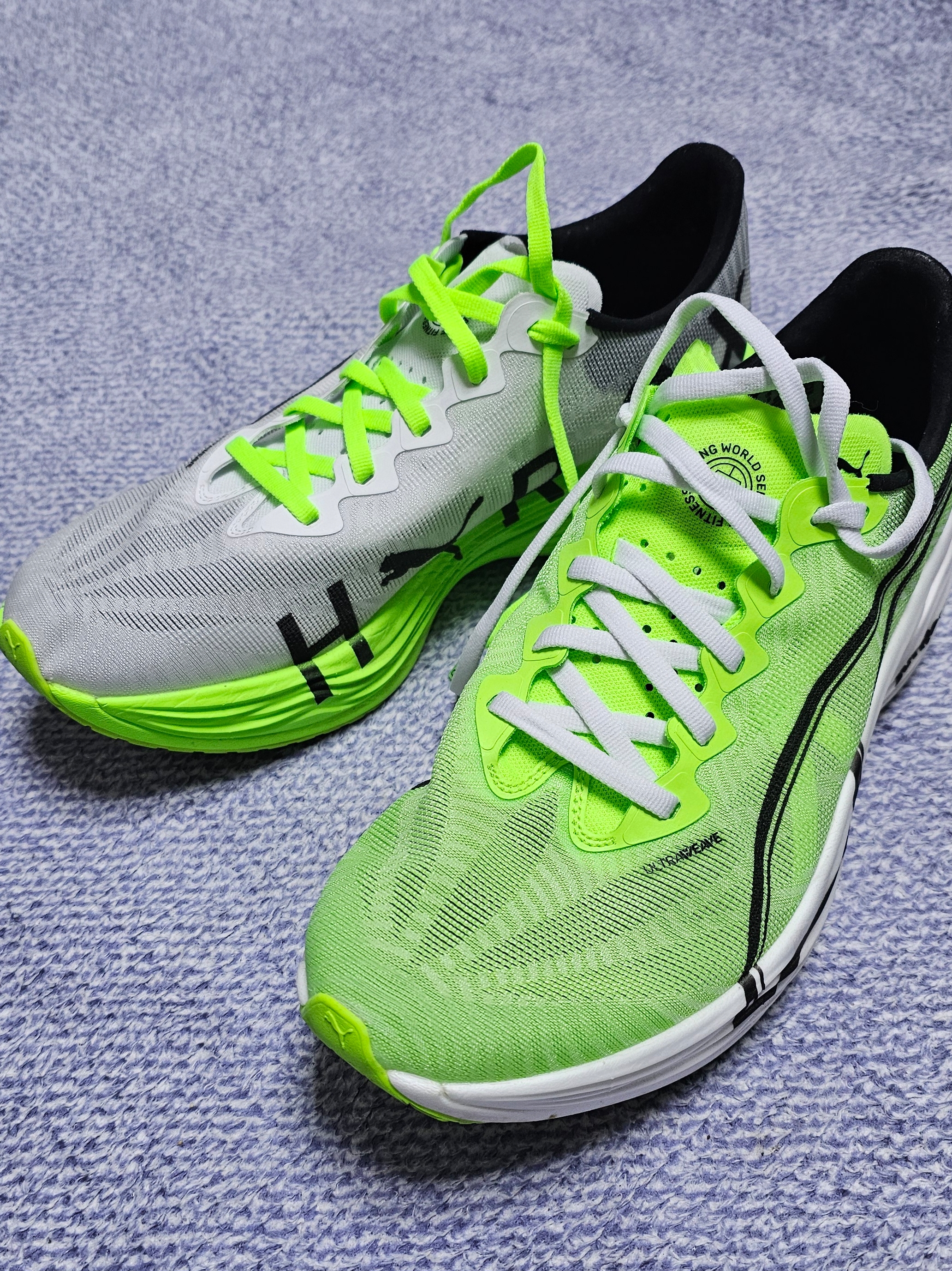 Puma x Hyrox Deviate Nitro Elite 3 Green Glare 착용 스타일 - 3