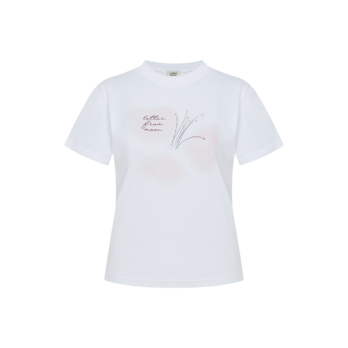 LETTER FROM MOON♥Flower Palette Short Sleeve T-Shirt 레터프롬문 플라워 팔레트 반팔 티셔츠 화이트 | LETTER FROM