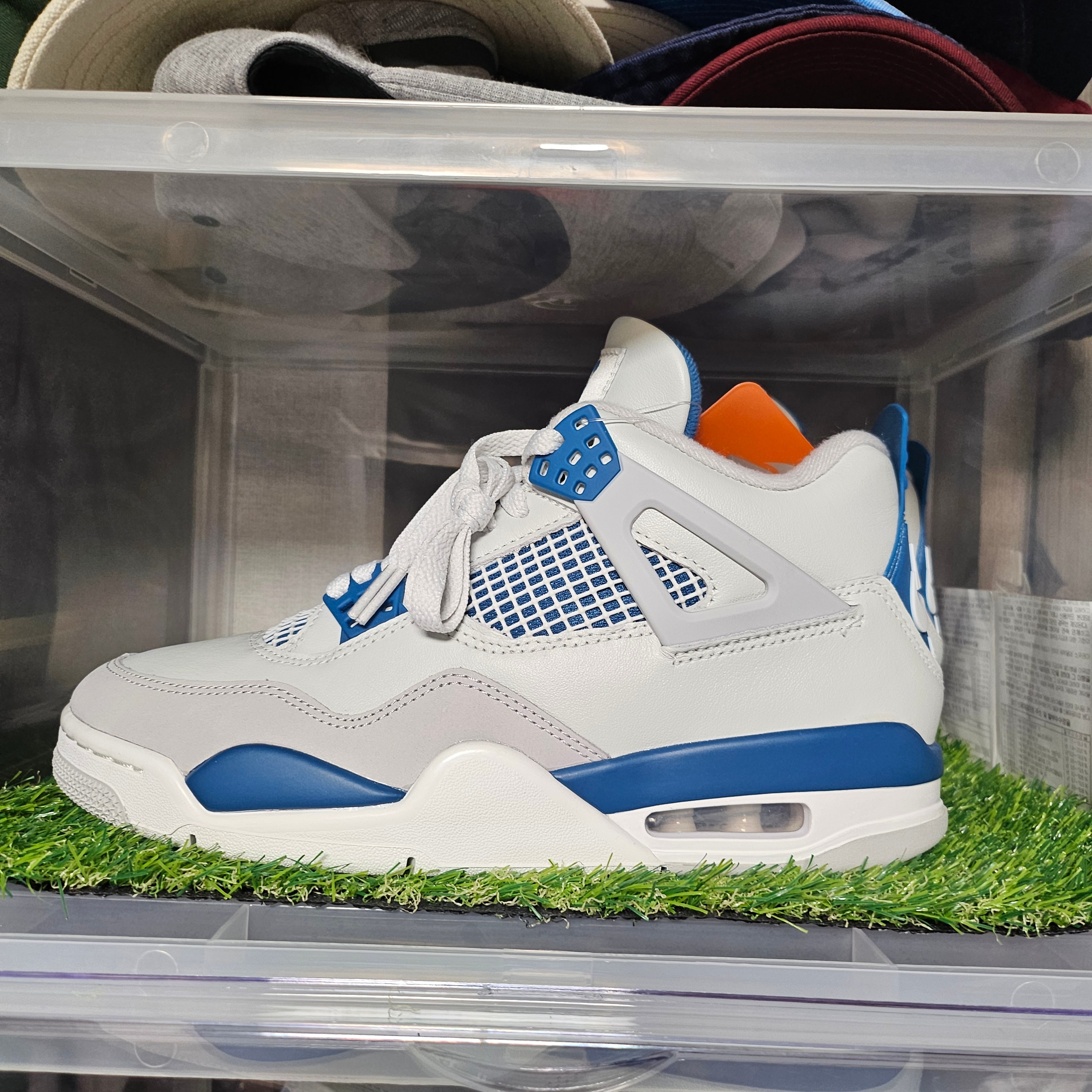 Jordan 4 Retro White Thunder, Jordan 4 Retro Midnight Navy 착용 스타일 - 6