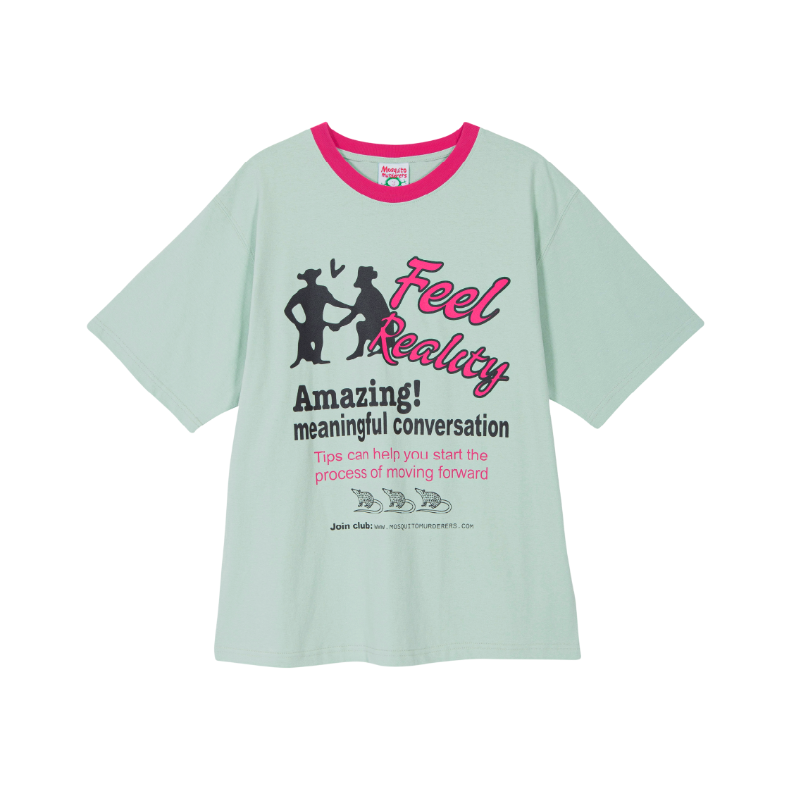 7655648 Mosquito Murderers Feel Reality Amazing! Meaningful Conversation T-Shirt Orange
