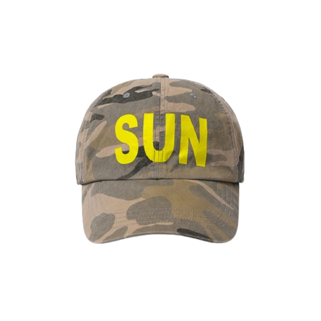 블루 선플라워 SUN 로고 프린팅 카모플라주 캡(Blue Sunflower SUN Logo Printed Camouflage Cap) - 2