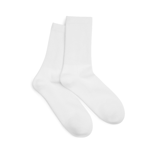 L2F2P0BSCW002AWH LI2 Air Daily Crew Socks White